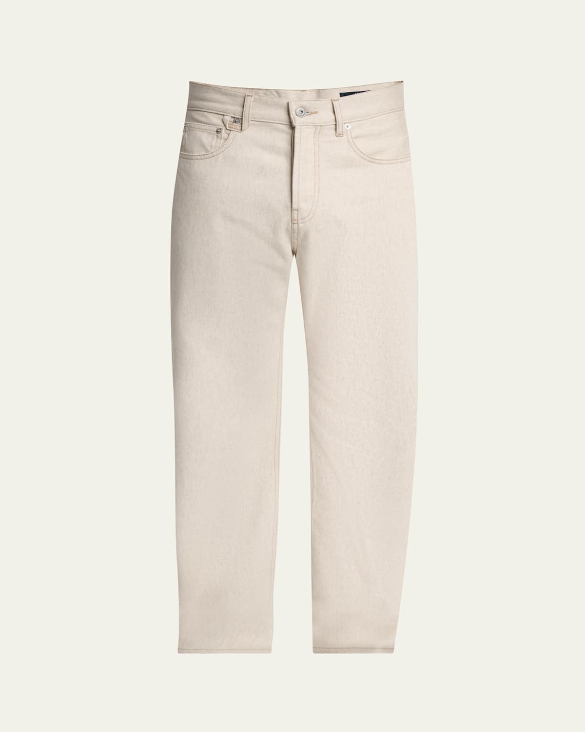 Jacquemus Men's Le De-nimes Straight-fit Jeans In Neutral