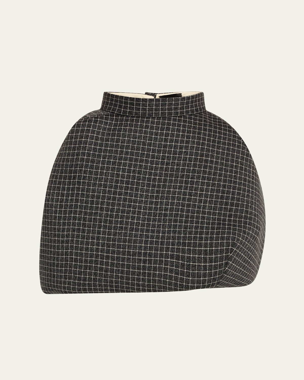 Marc Jacobs Runway Windowpane Check Padded Bubble Skirt In Multi