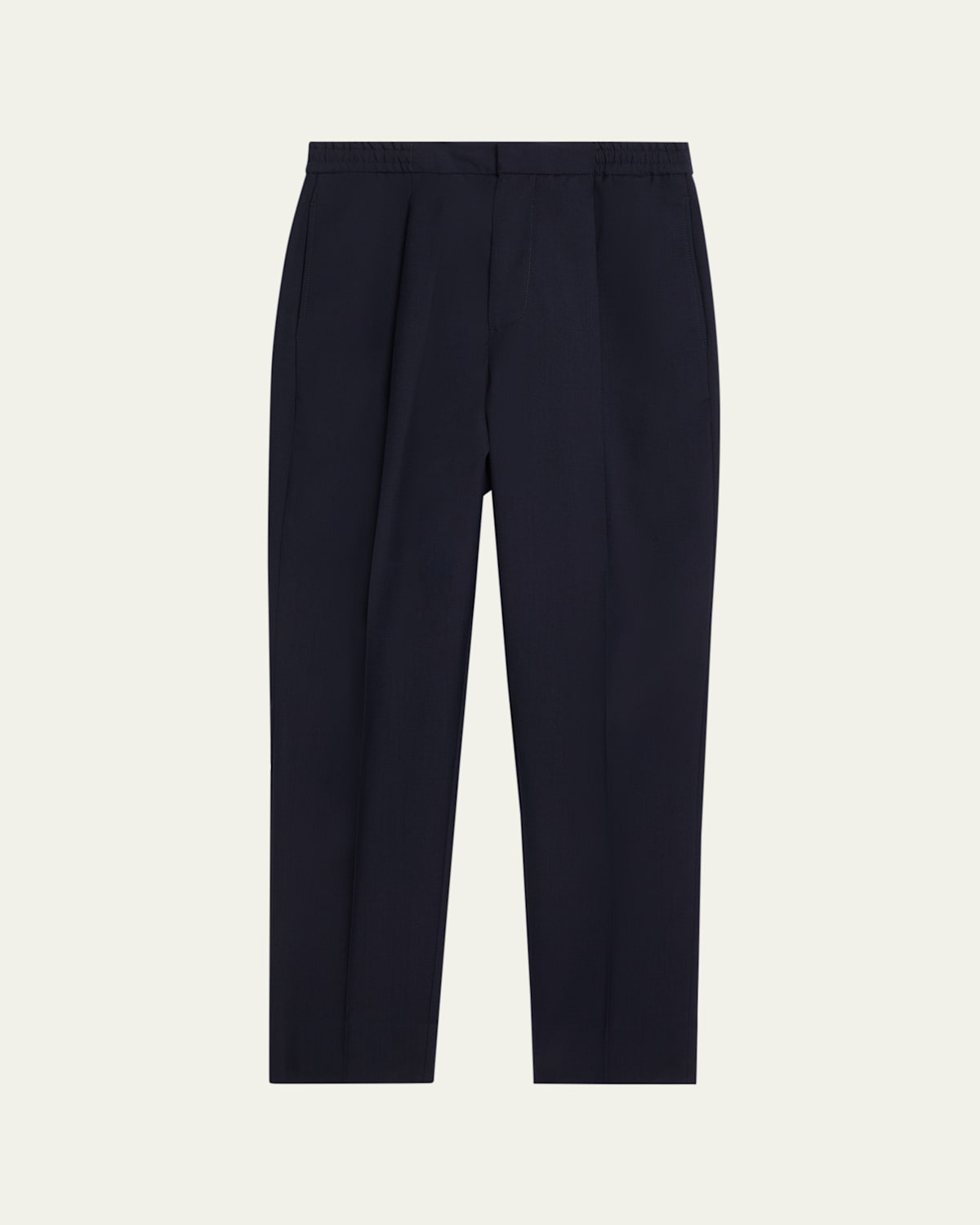 Men's Drew Straight-Fit Pleated Stretch Pants