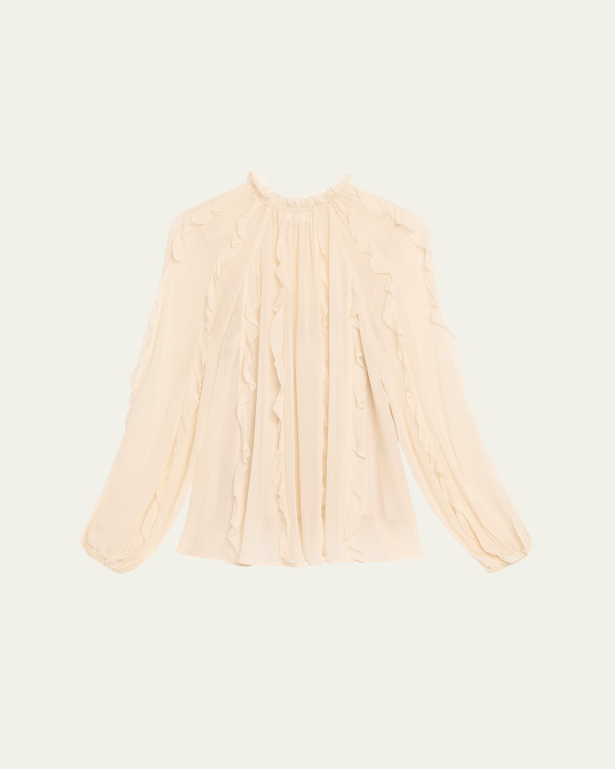 Zimmermann Frill Billow Blouse In White