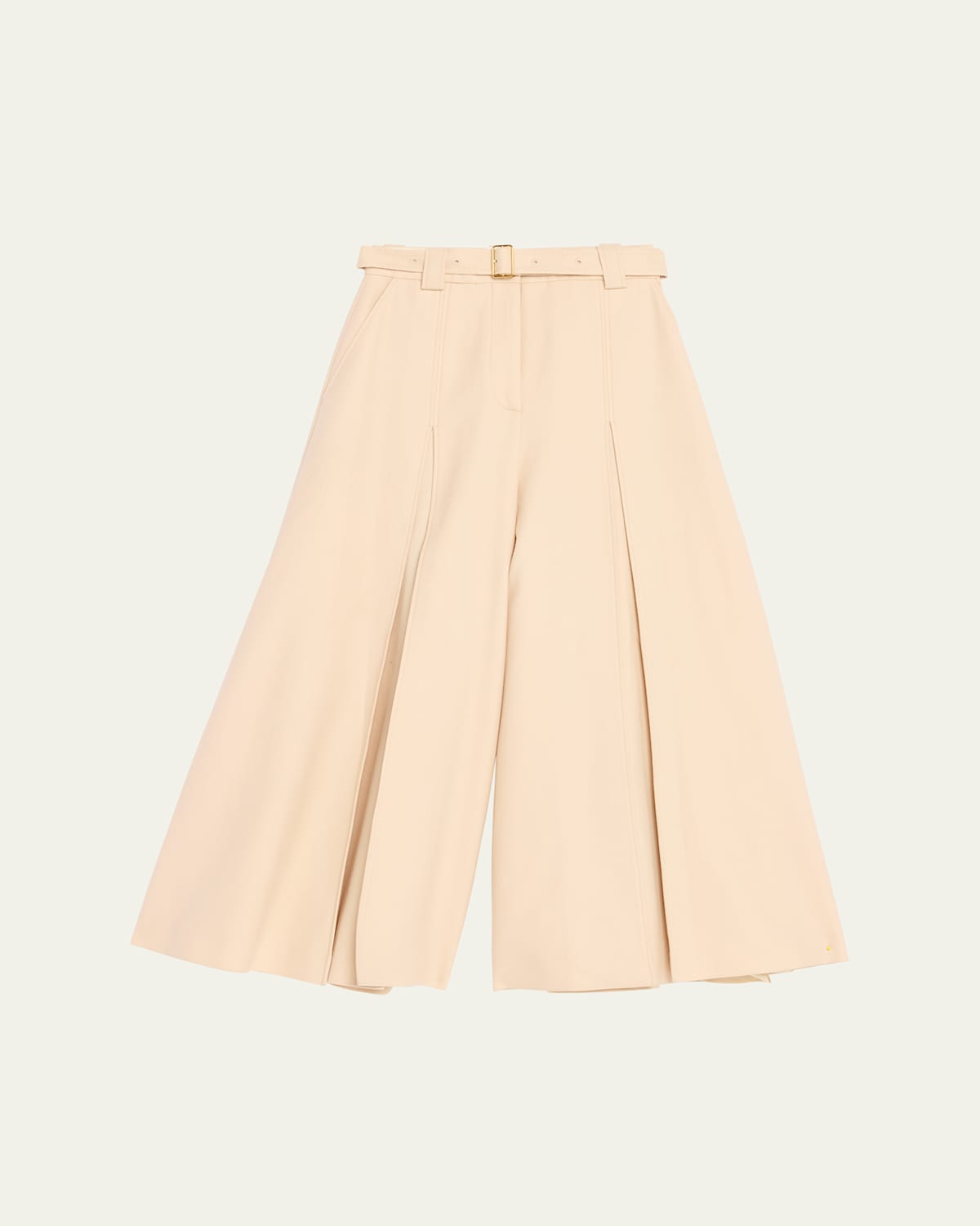 Zimmermann Hypnotic Wool Culotte Pants In Metallic