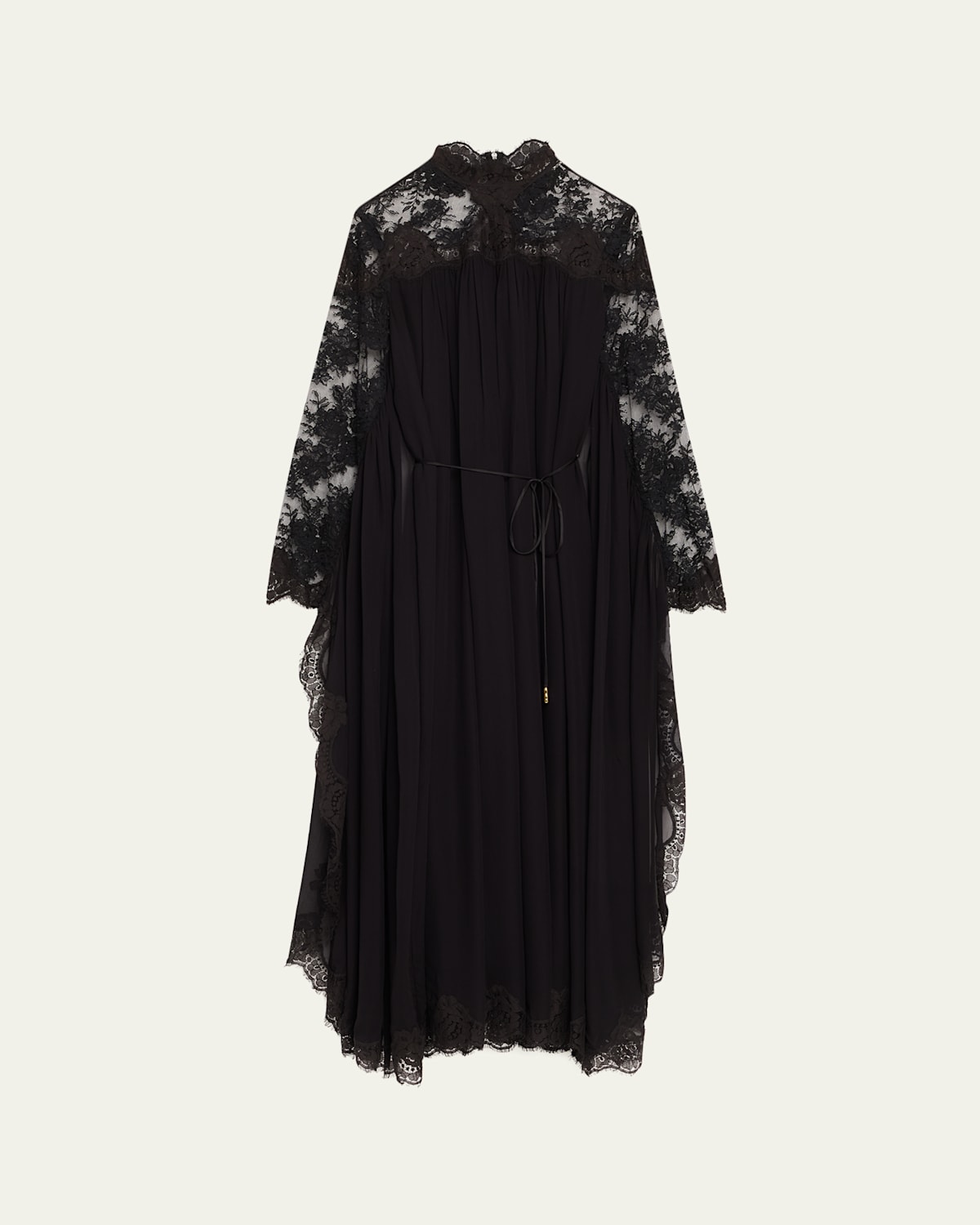 Zimmermann Lace Bat-wing Maxi Dress In Black