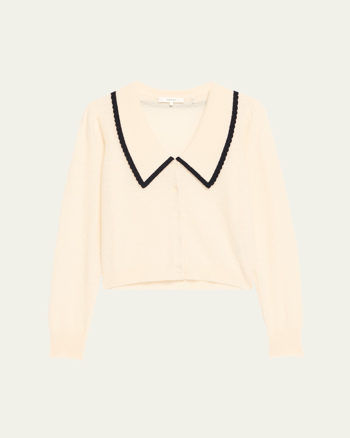 Frame Cashmere Sailor Cardigan In Neutral