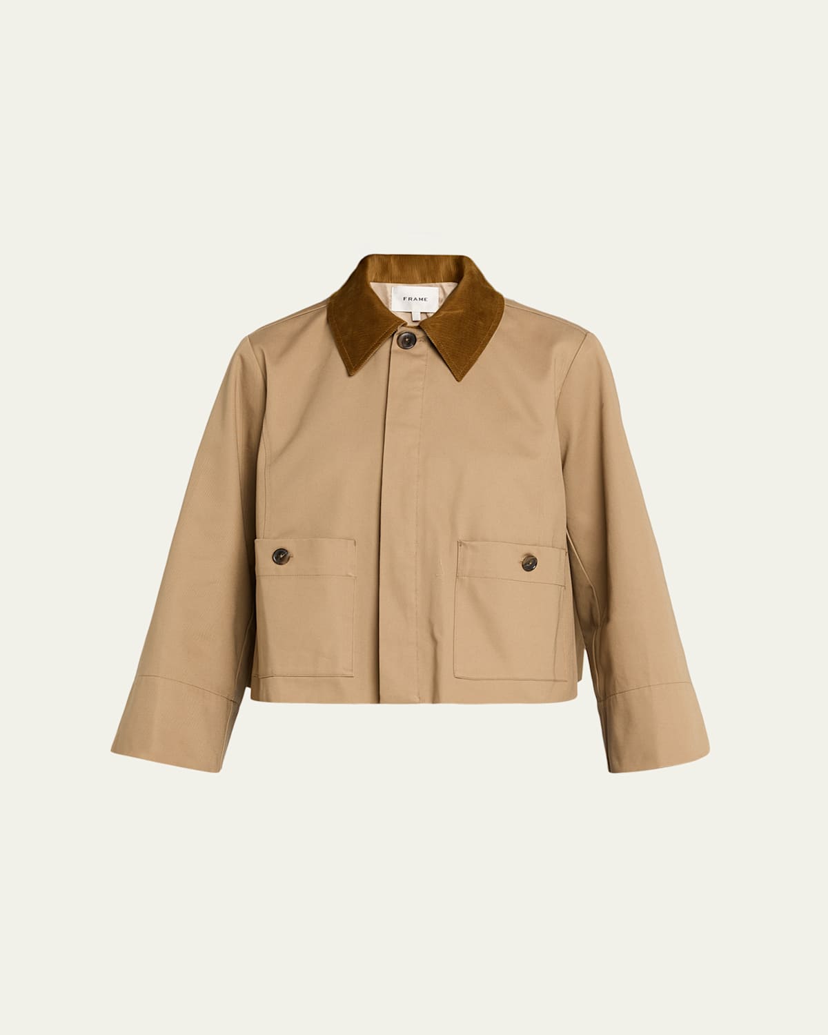 Frame The Small Trench Coat In Brown