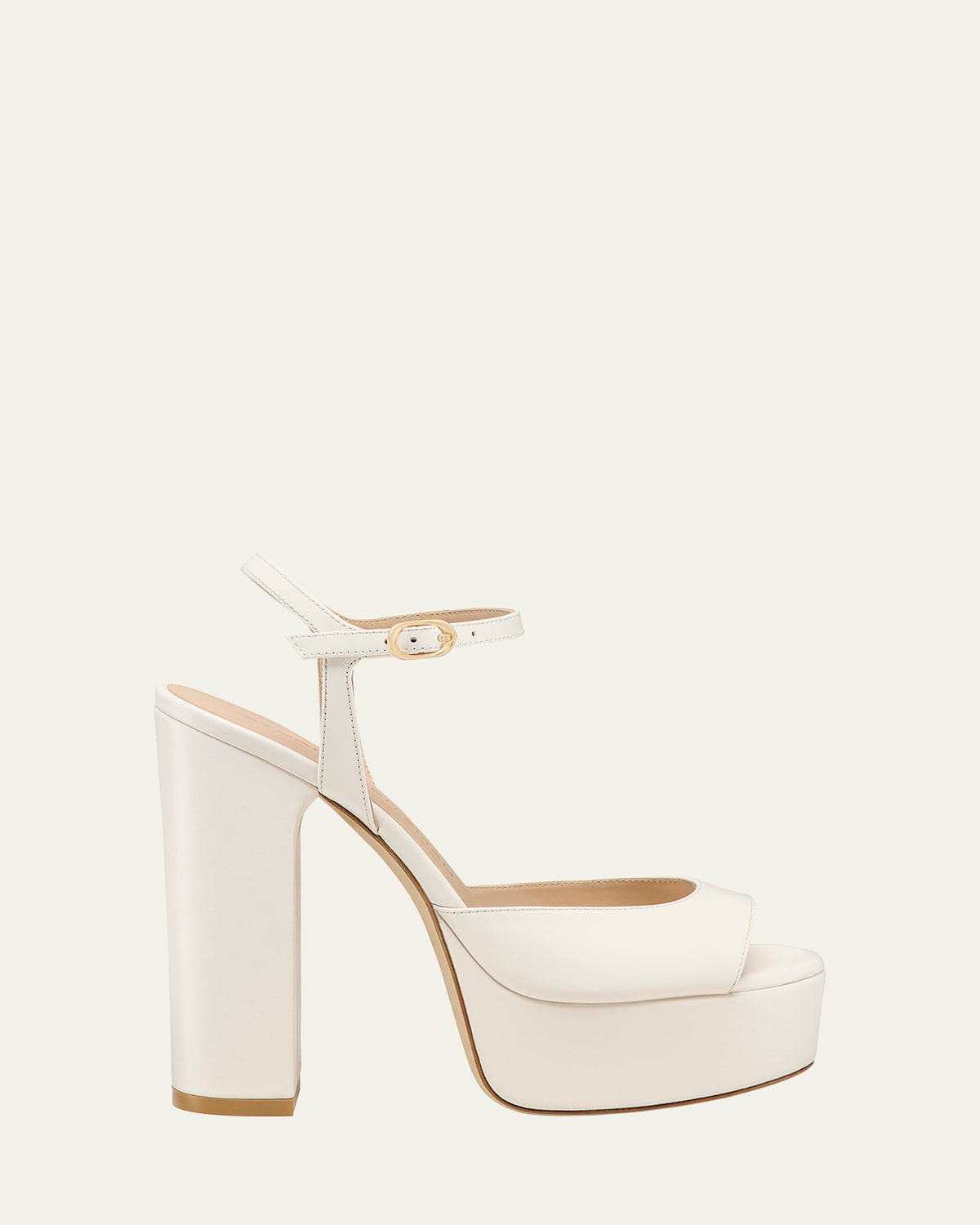 Stuart Weitzman Dayna Boost Platform Sandals In White