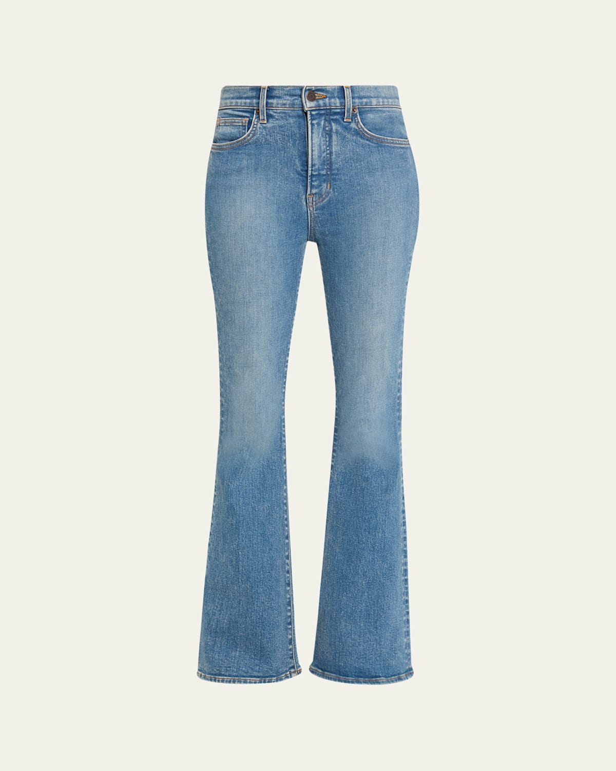 Veronica Beard Beverly High-rise Skinny Flare Loafer Jeans In Blue