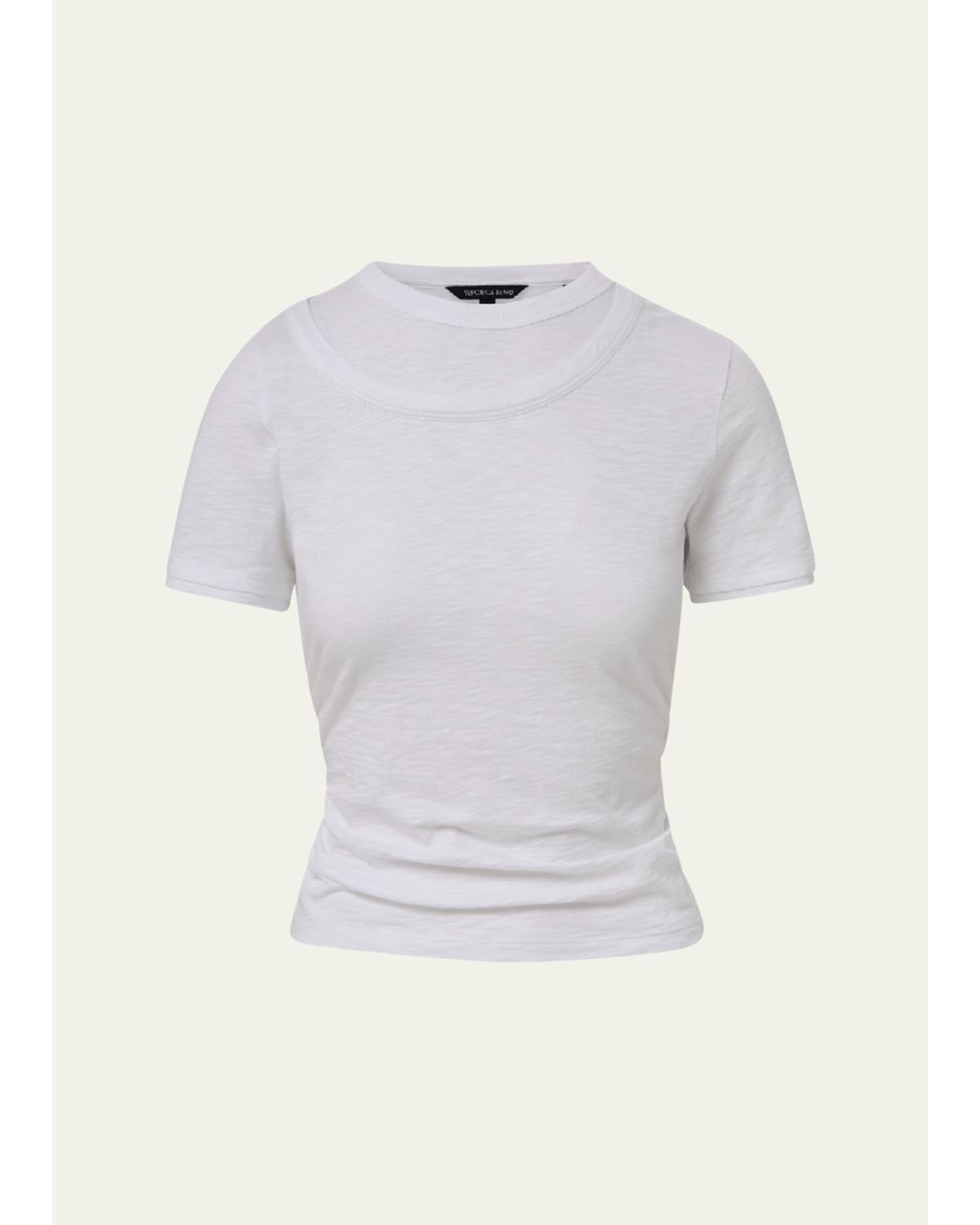 Damian Layered Short-Sleeve Top