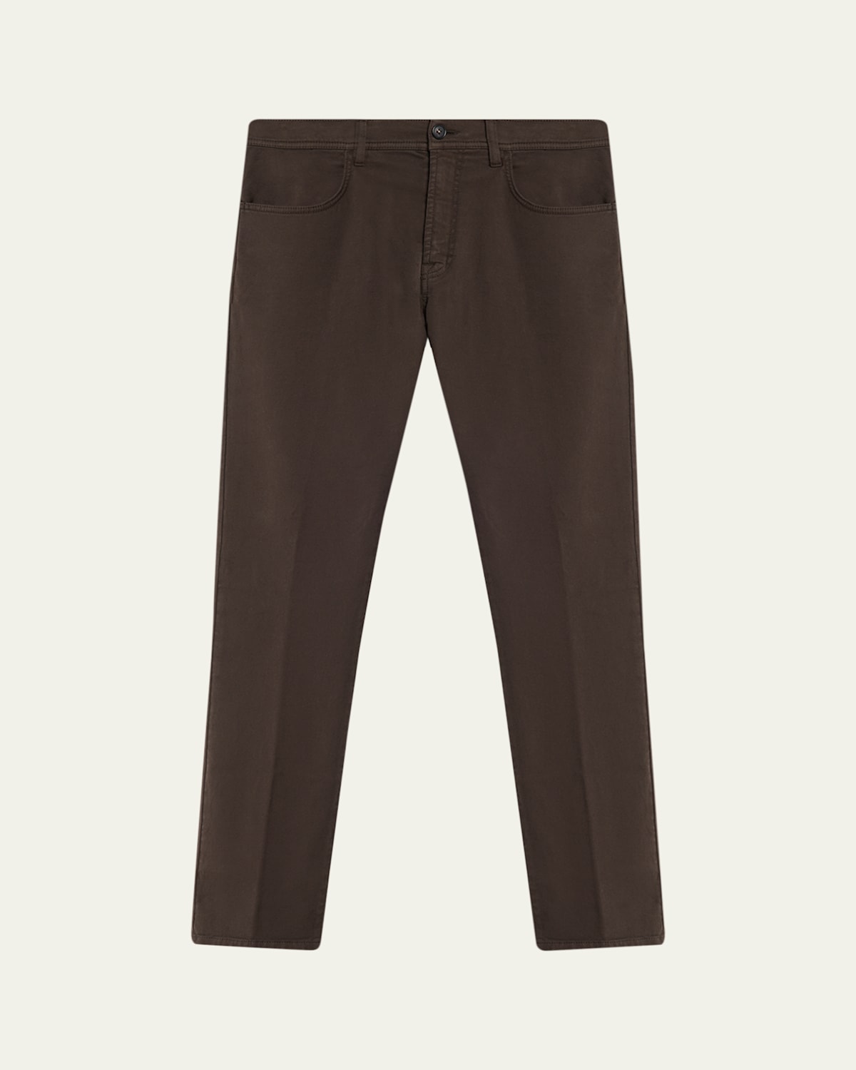Cesare Attolini Men's Cotton And Cashmere Slim Five-pocket Pants In Brown