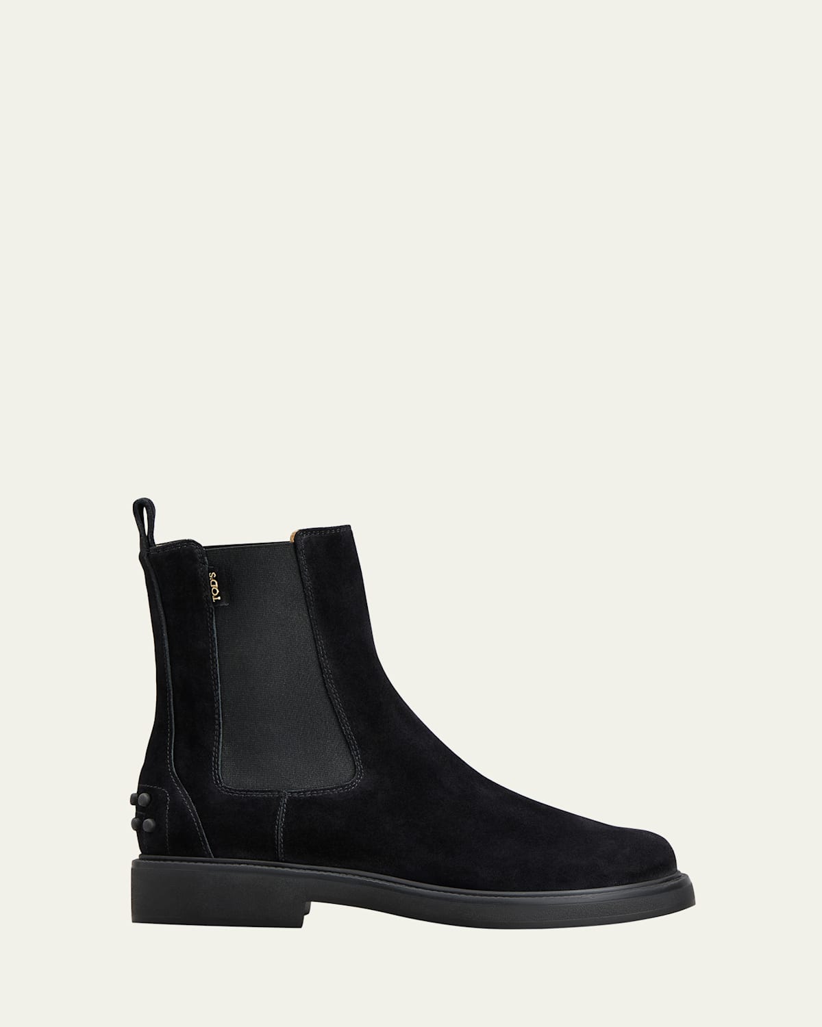 Tod's Gomma Suede Ankle Boots In Black