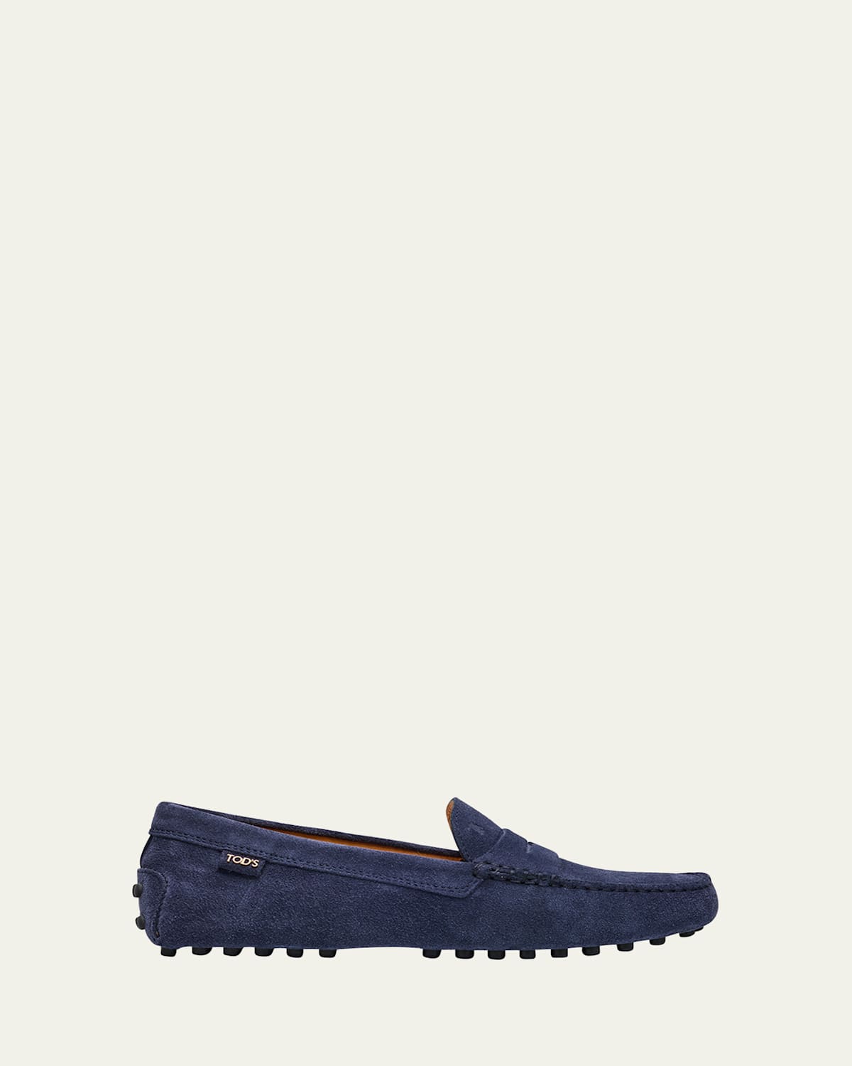 Tod's Gommino Suede Mocassin Drivers In Blue