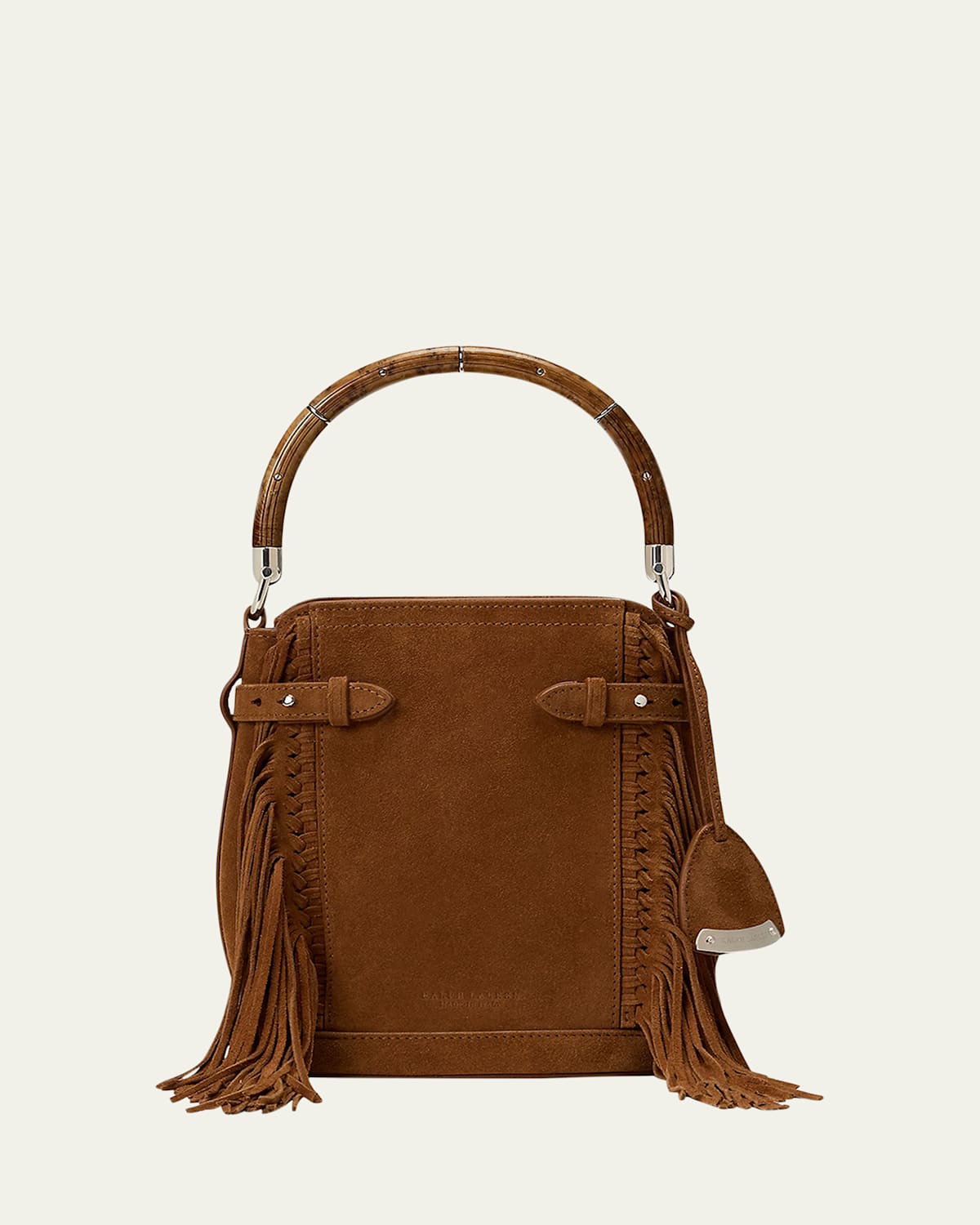 Ralph Lauren The Ralph Calf-suede Small Bucket Bag In Brown