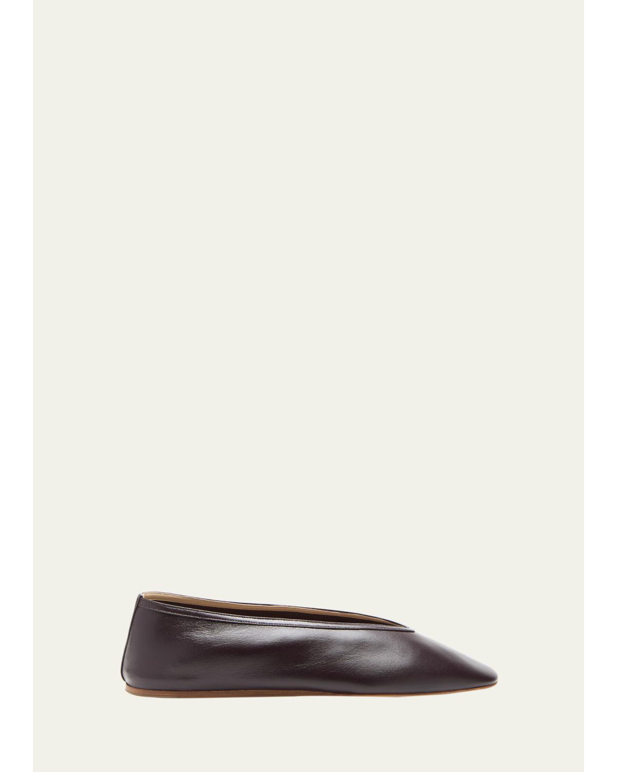 Luna Lambskin Leather Ballerina Flats