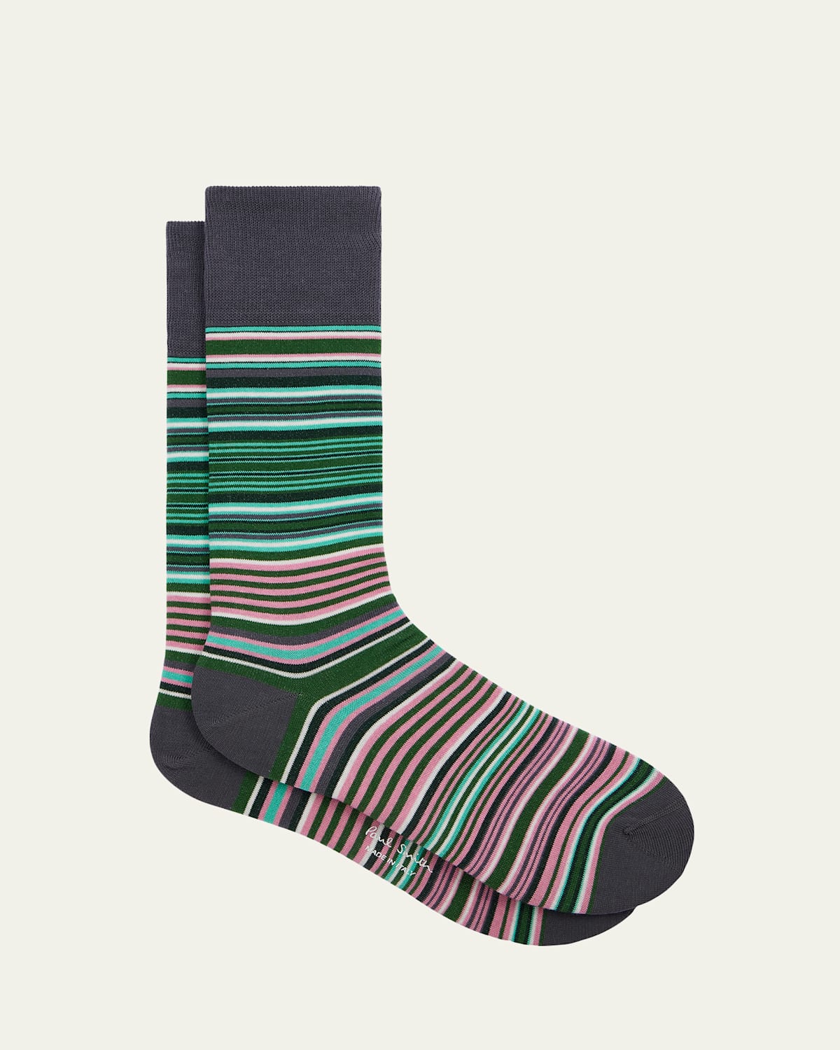 Paul Smith Men's Kahn Fashion Signature Stripe Crew Socks
