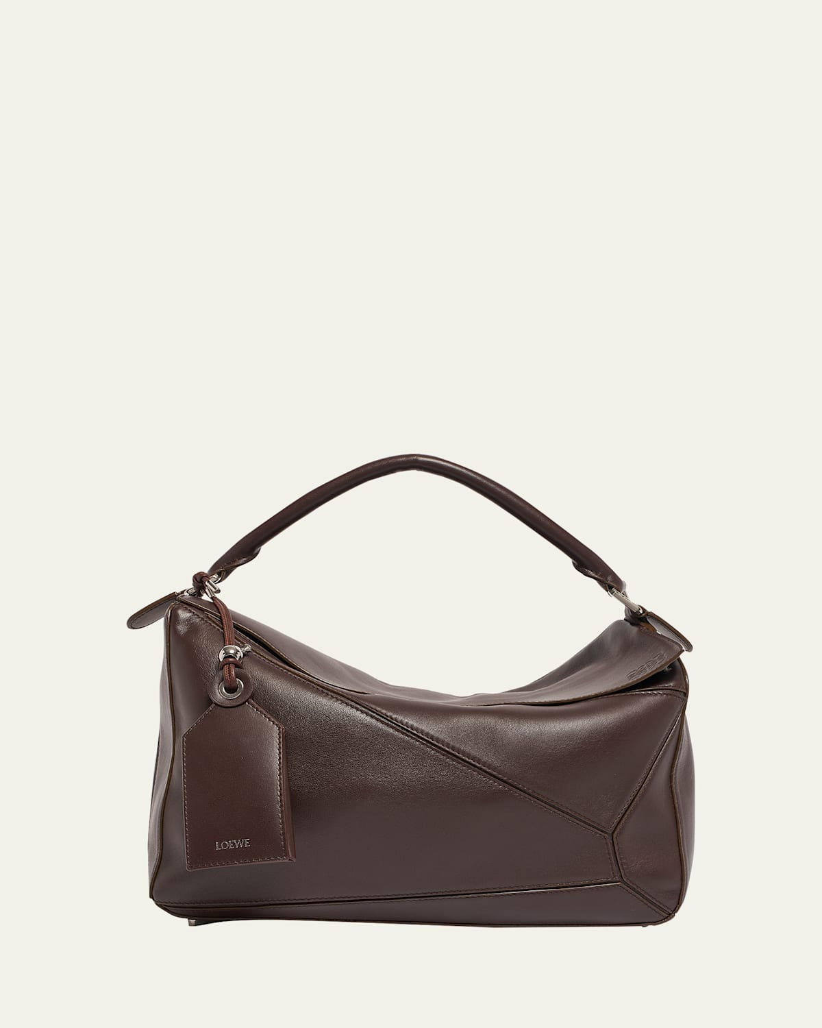 Men's Large Leather Puzzle Featherlight Crossbody Bag