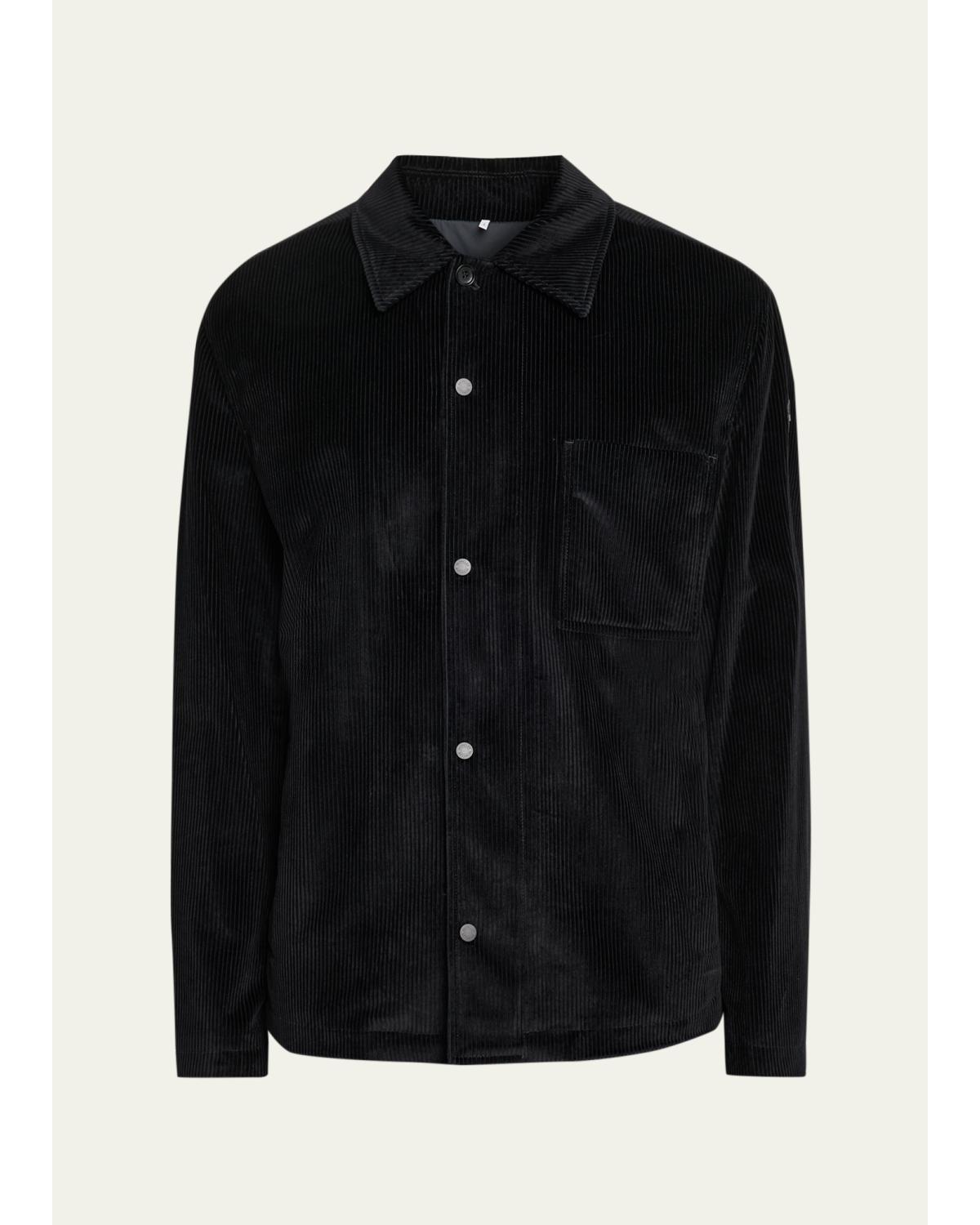 Men'S Cotton Corduroy Button-Front Shirt