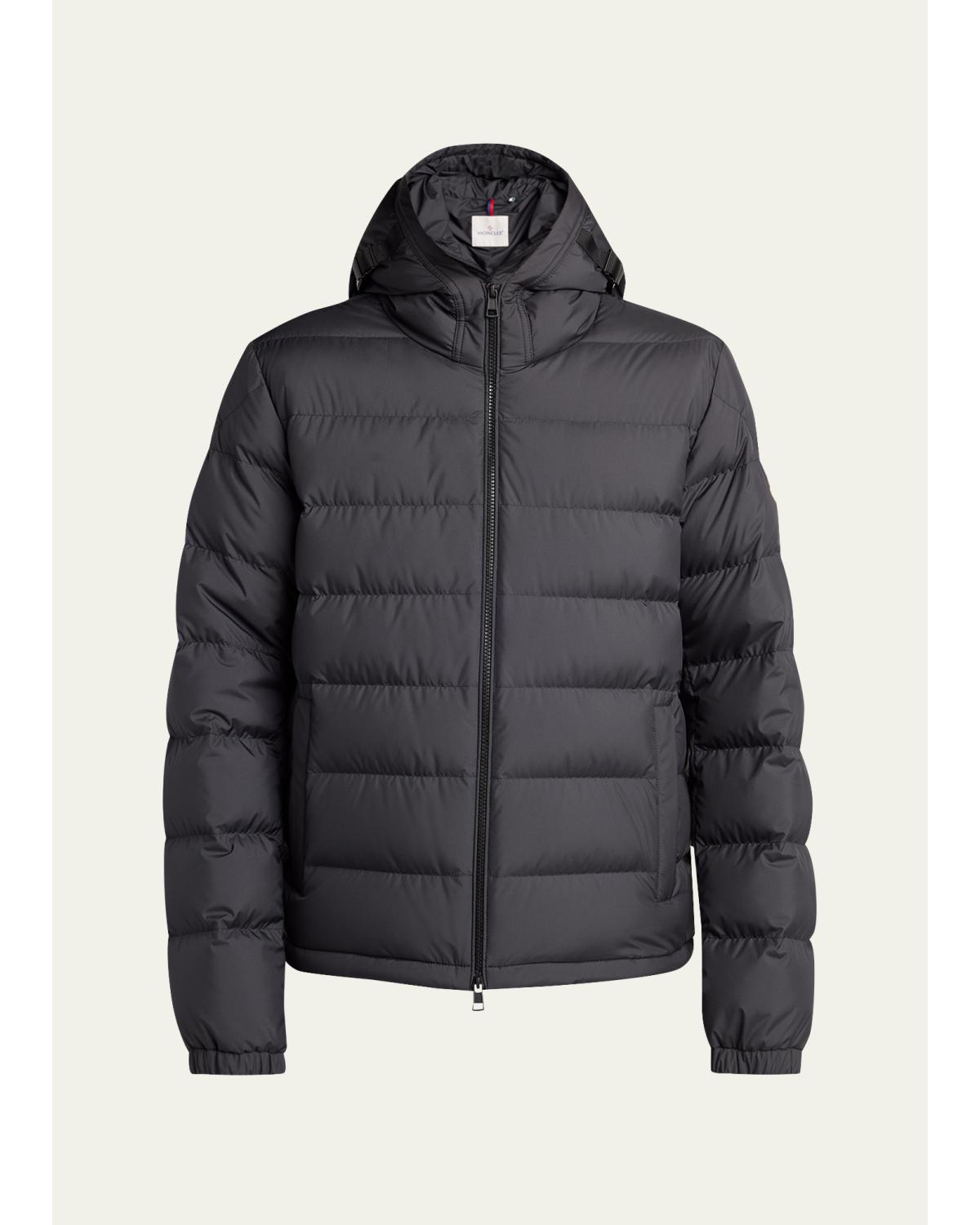 Men's Quilted Down Hooded Jacket