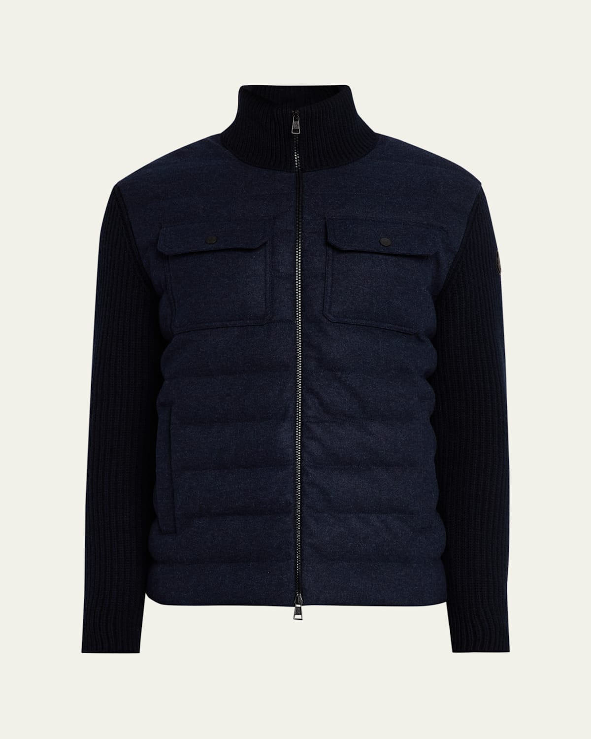 Moncler Tricot Cardigan In Black