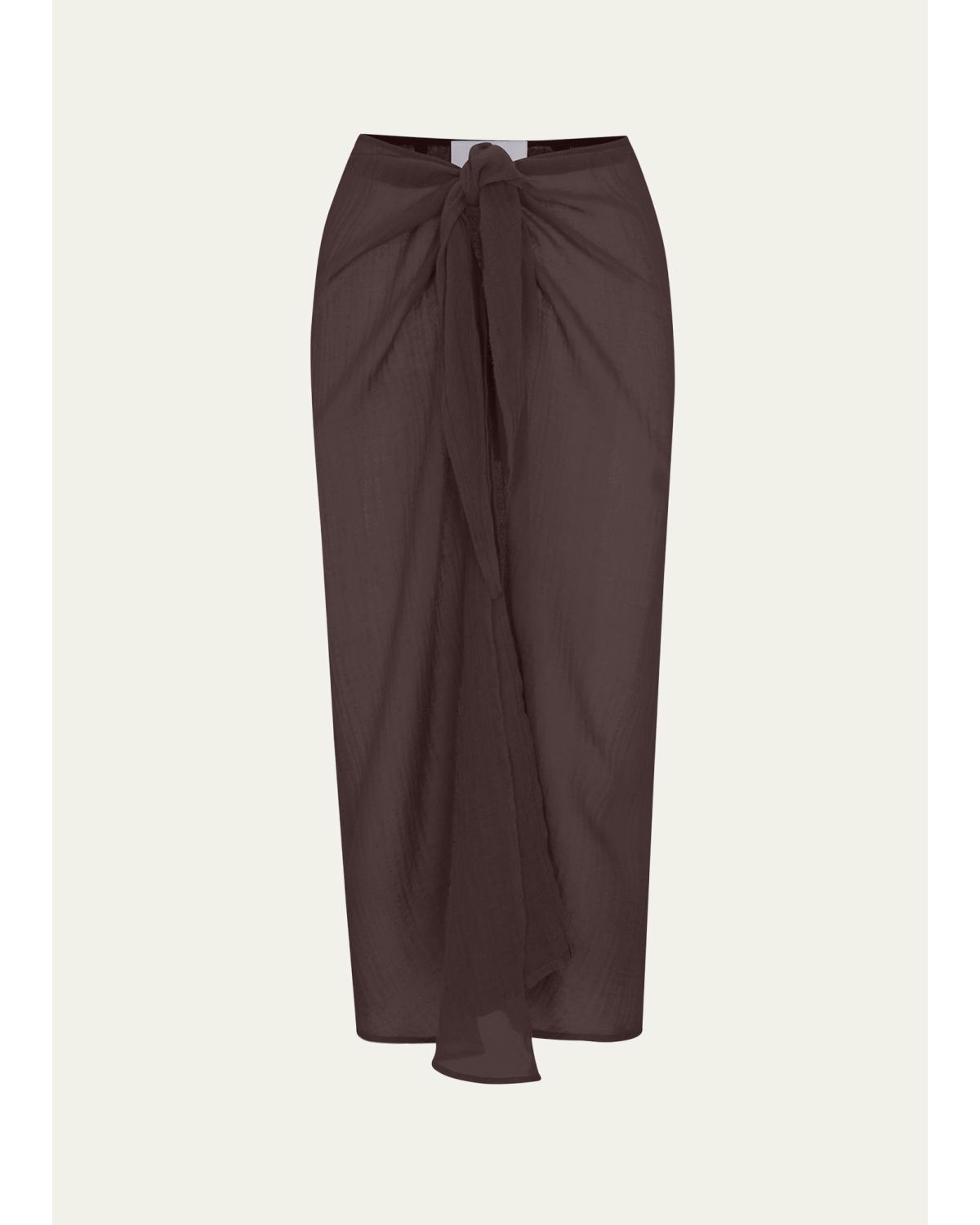 Bamboo Cotton Gauze Wrap Midi