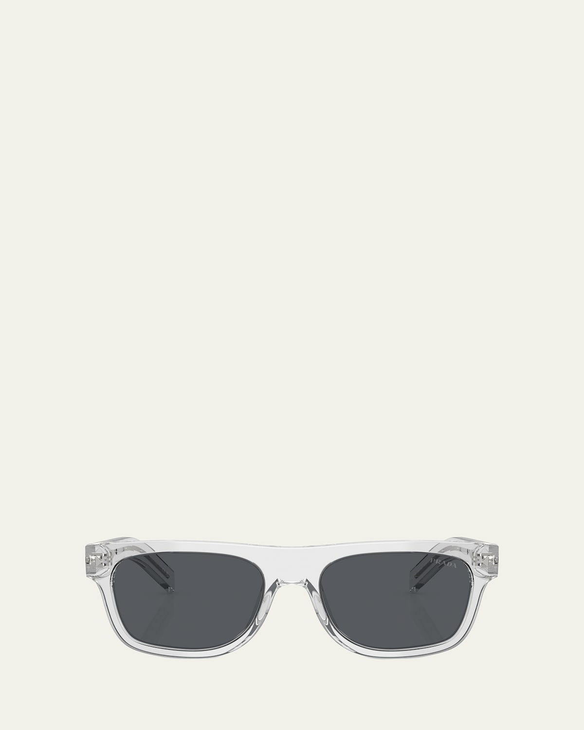 Men's 0PR B12SF Metal and Plastic Square Sunglasses