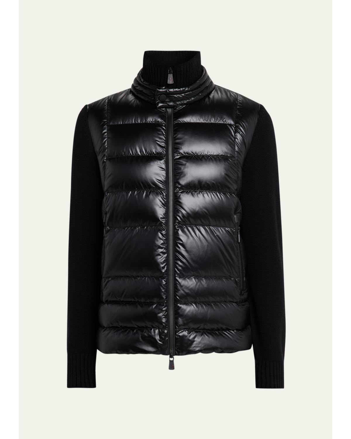 Men'S Grenoble Padded Wool Zip-Up Cardigan