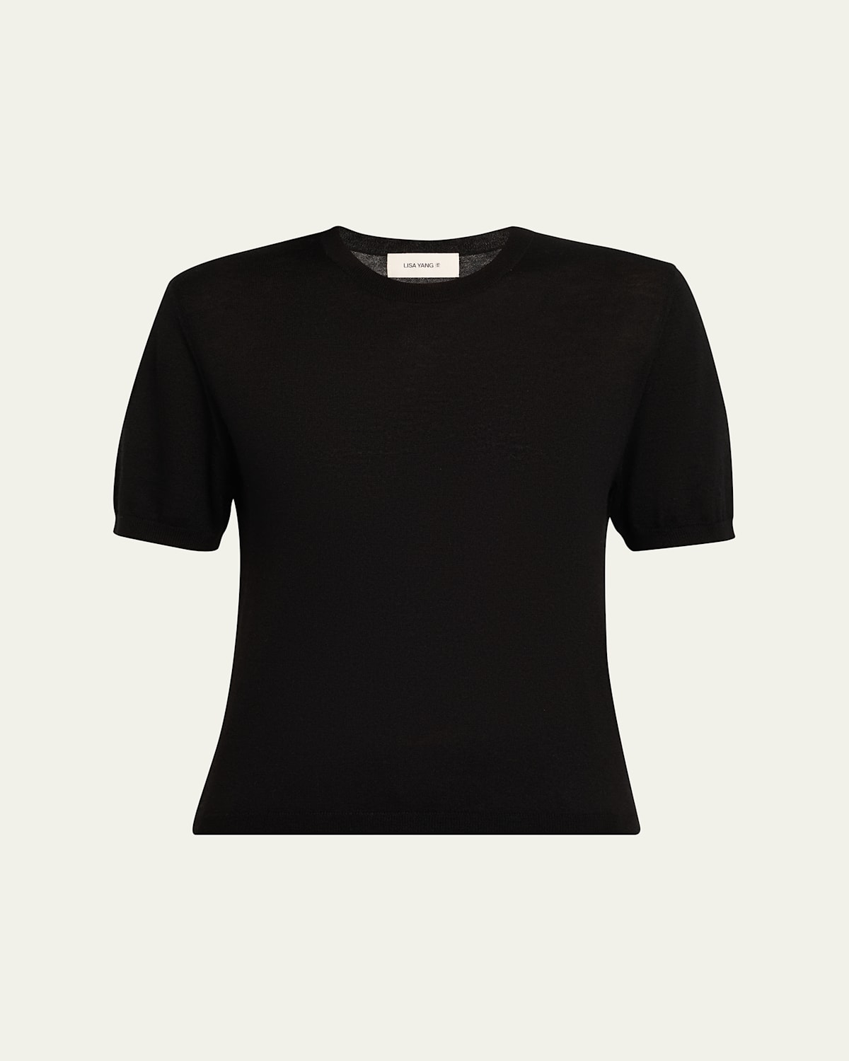 Lisa Yang Delila Cashmere Crewneck T-shirt In Black