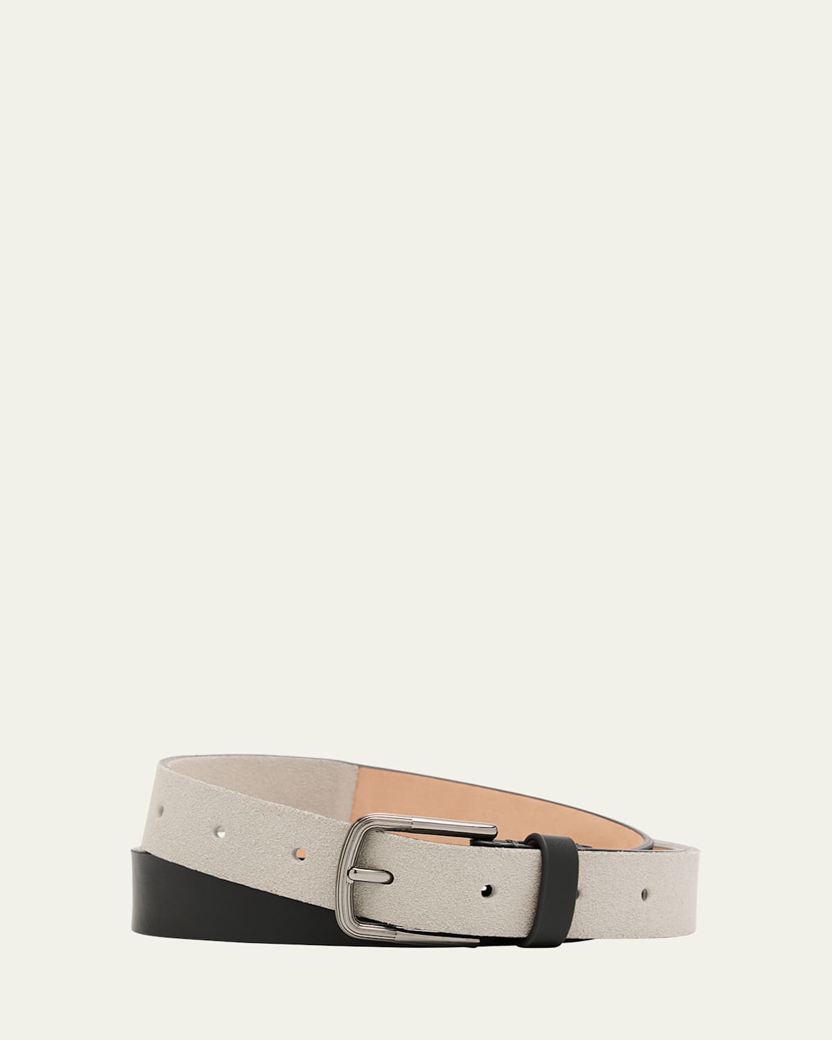 Giorgio Armani Men's Suede And Leather Reversible Belt