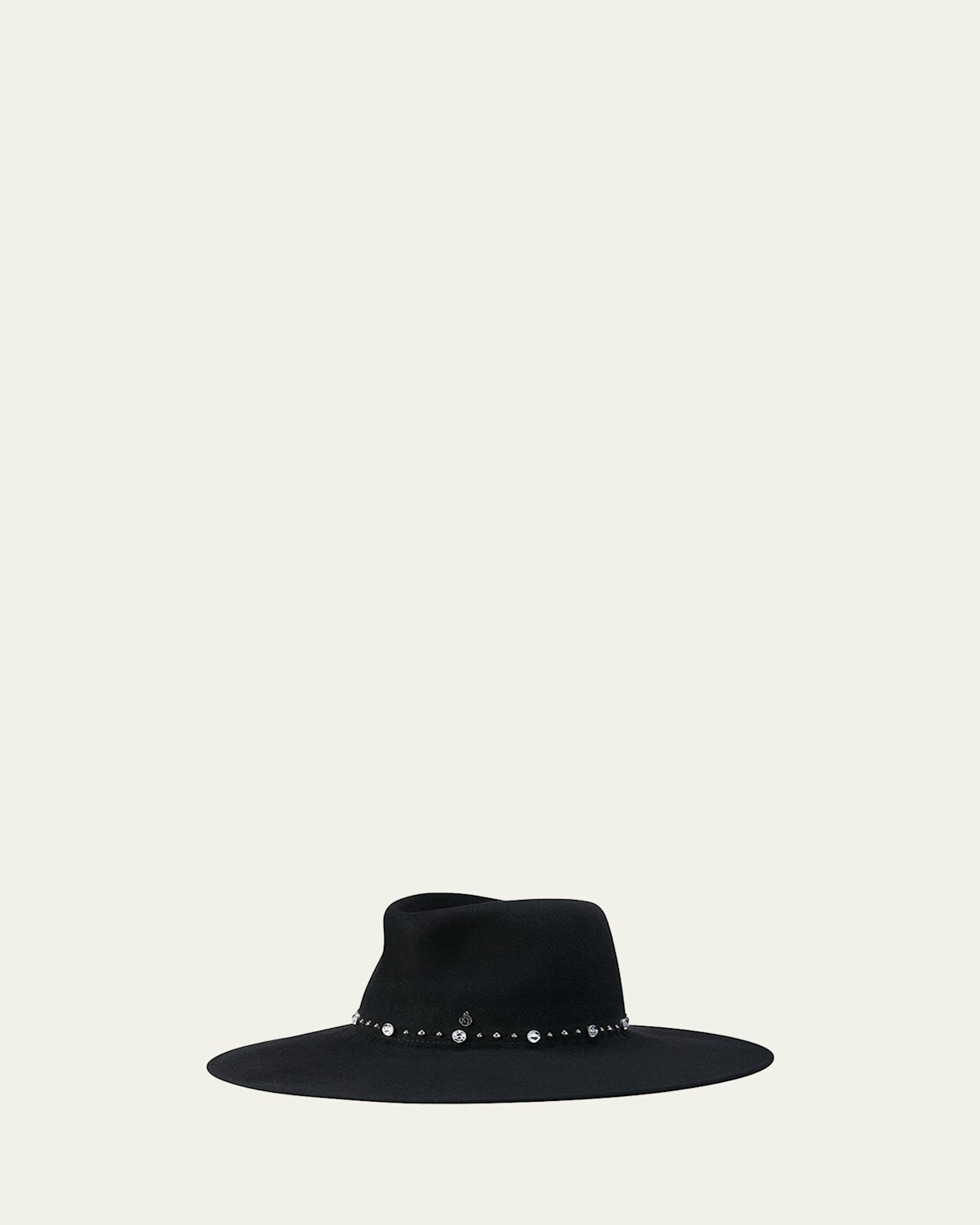 Maison Michel Roy Rock Studs Wool Felt Fedora Hat | Thumbnail 4