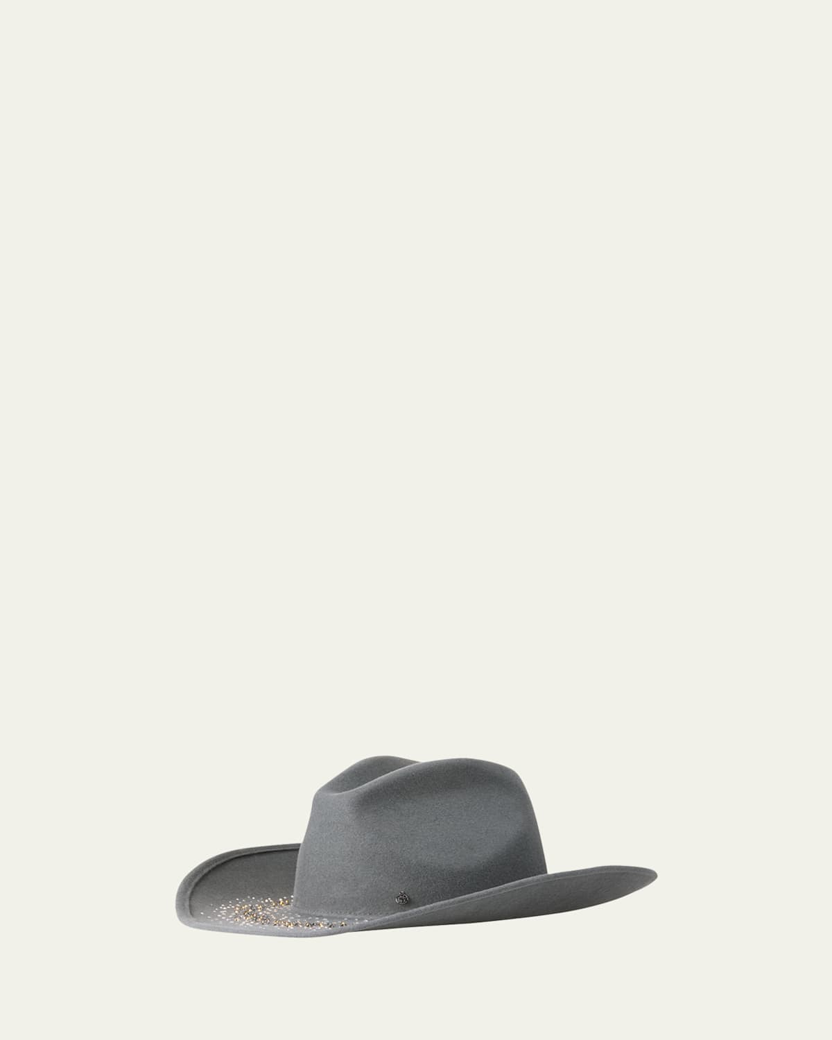 Maison Michel Austin Fairy Dust Strass Wool Felt Cowboy Hat