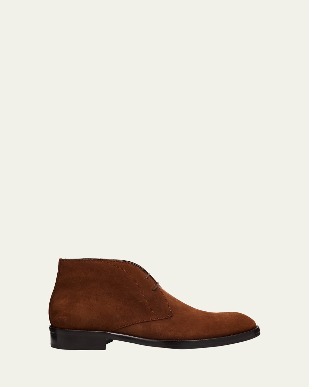 Brioni Men's Milano Suede Rubber-sole Chukka Boots In Brown