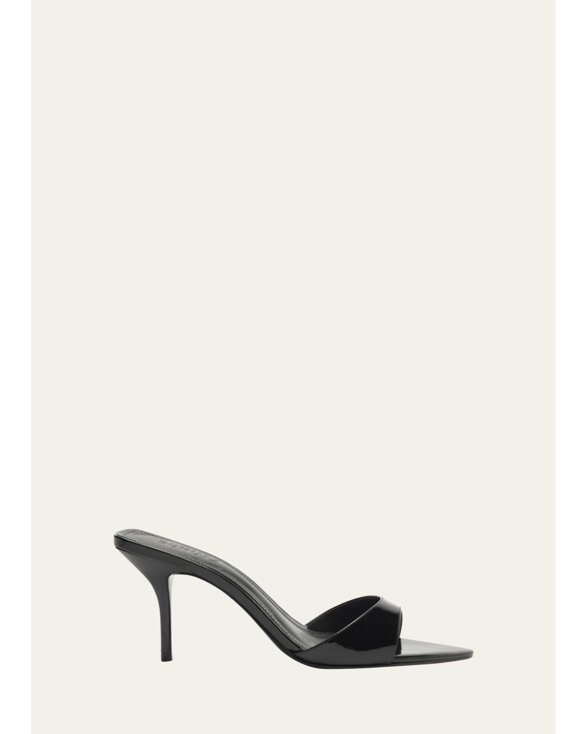 Elodie Patent Stiletto Mule Sandals