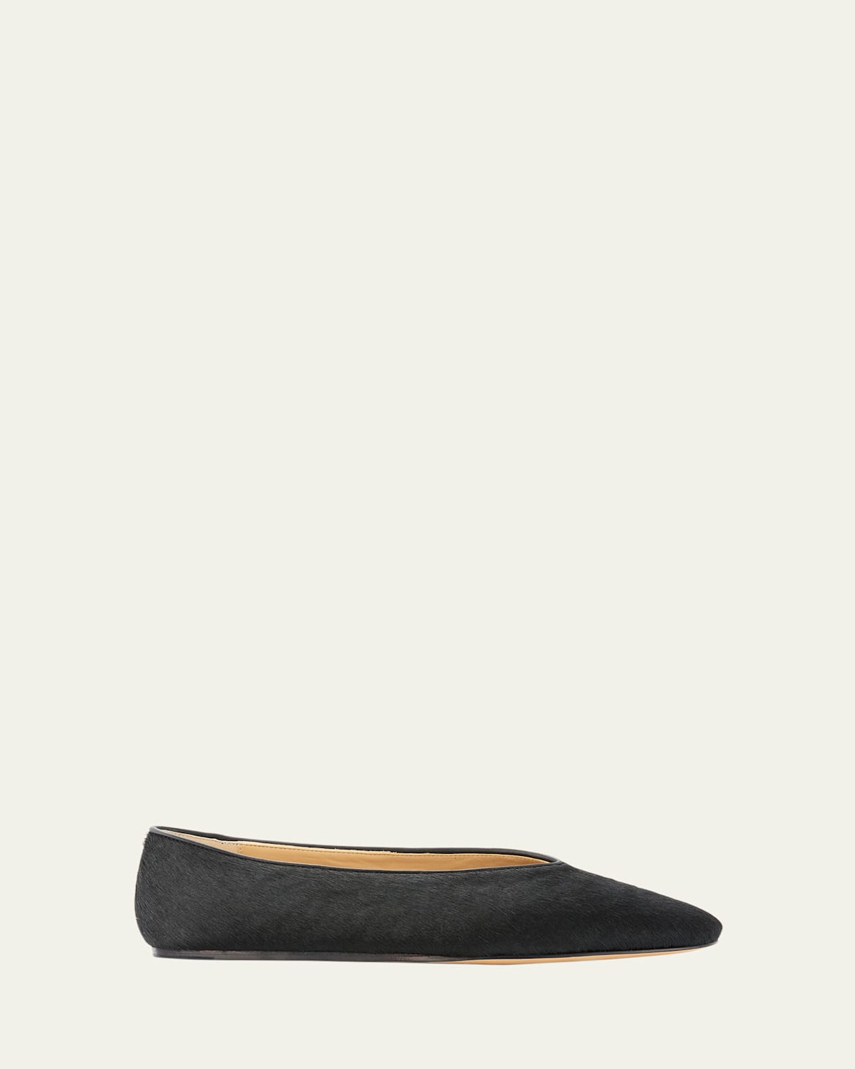 Le Monde Beryl Regency Calf Hair Ballet Flats In Black