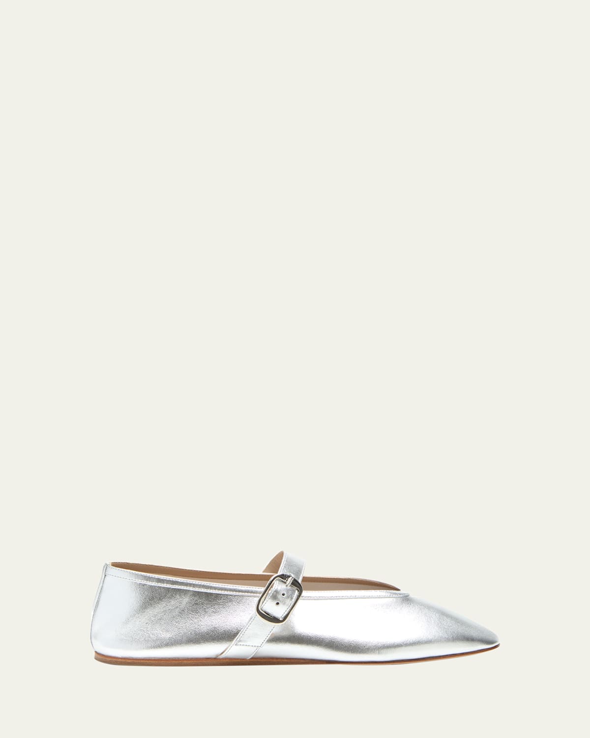 Le Monde Beryl Stella Metallic Leather Ballerina Flats In Multi