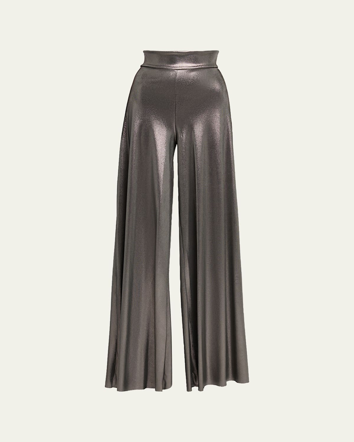 Chiara Boni La Petite Robe Wide-leg Metallic Pants