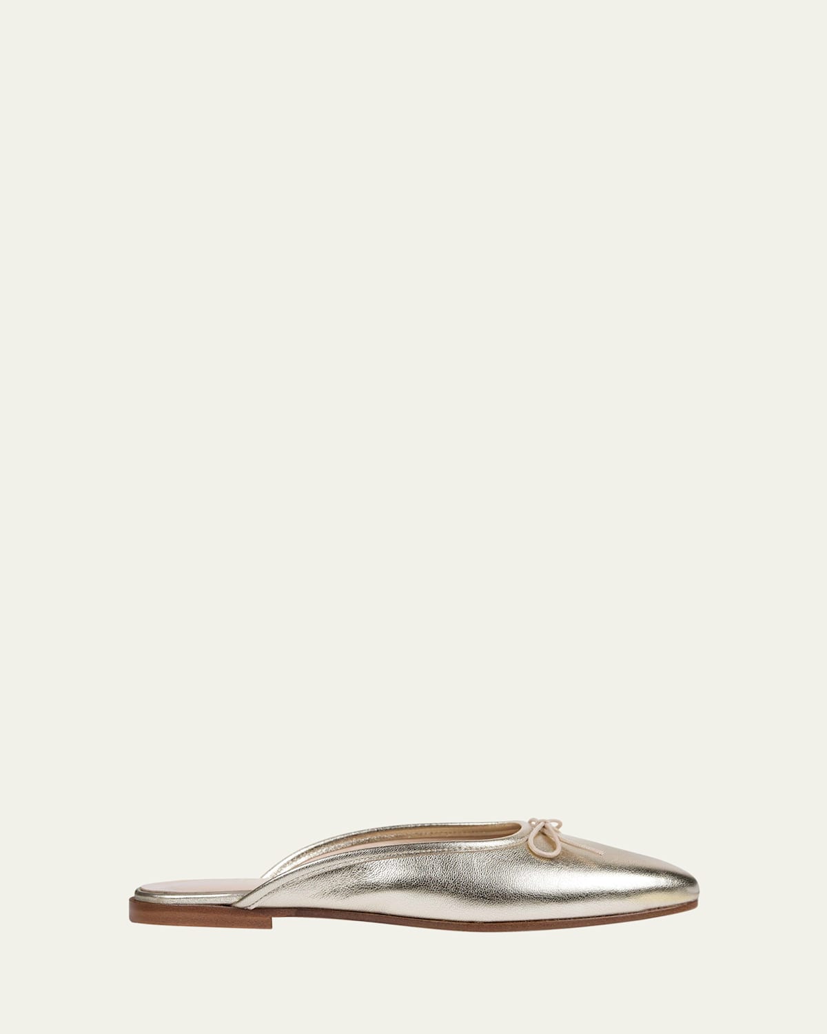 Sophique Poesia Metallic Leather Ballerina Mules
