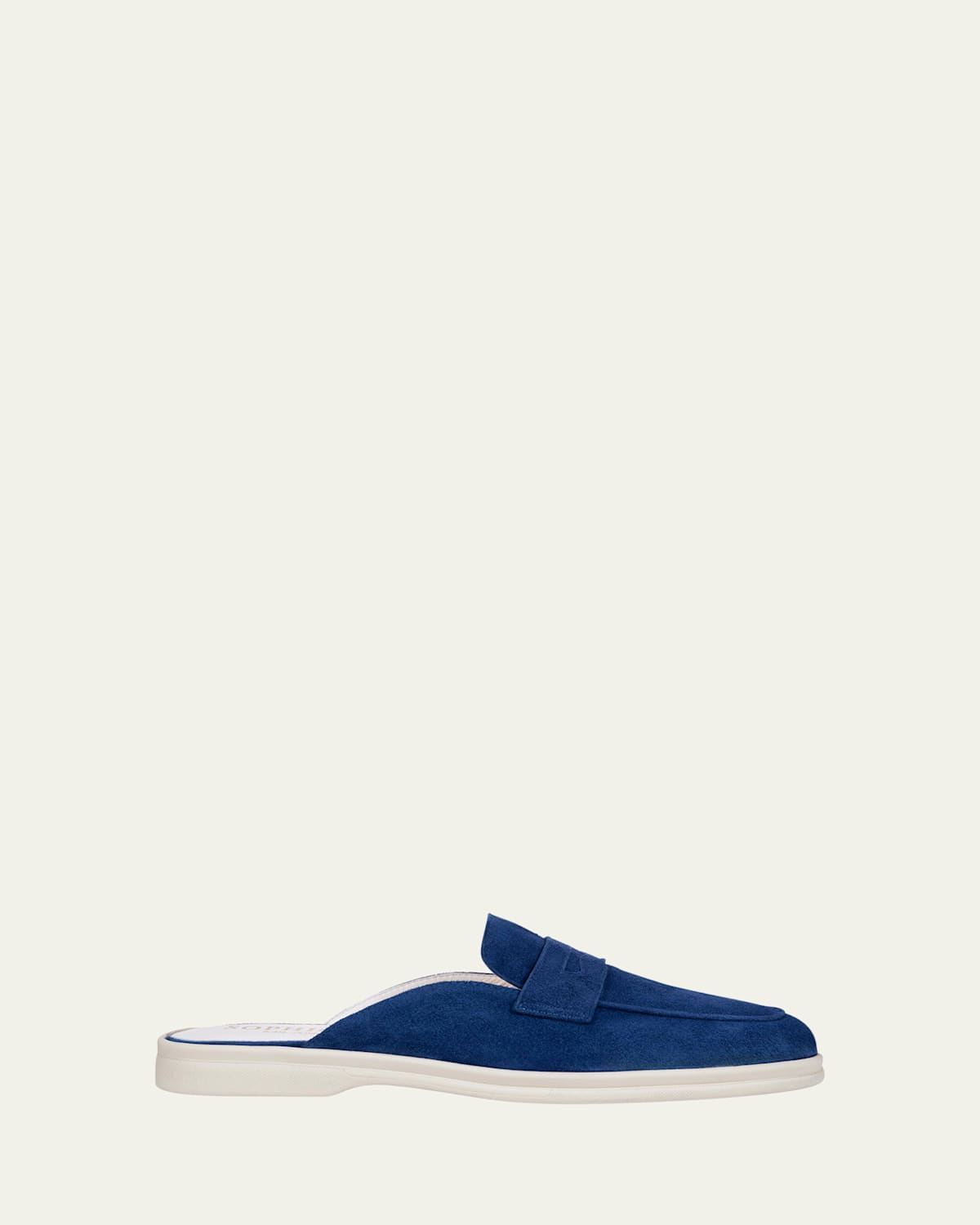 Riviera Suede Loafer Mules