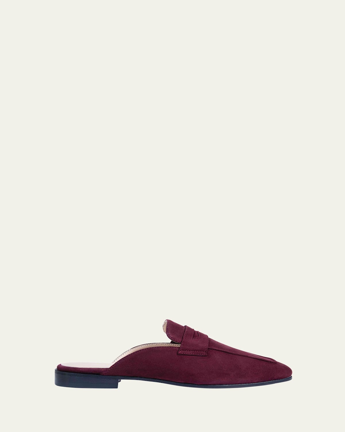 Riviera Suede Loafer Mules