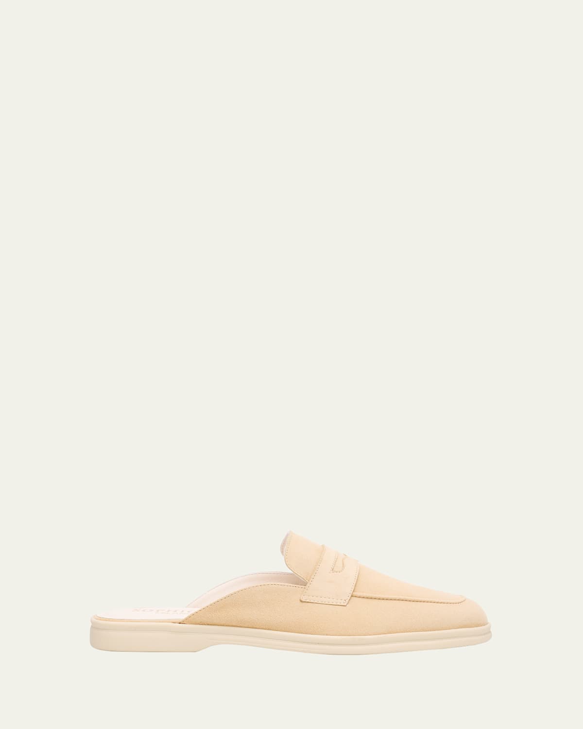 Riviera Suede Loafer Mules
