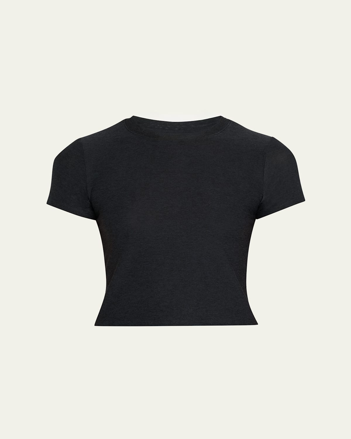 Beyond Yoga Featherweight Supreme Cropped Tee In Darkest Night In Blue