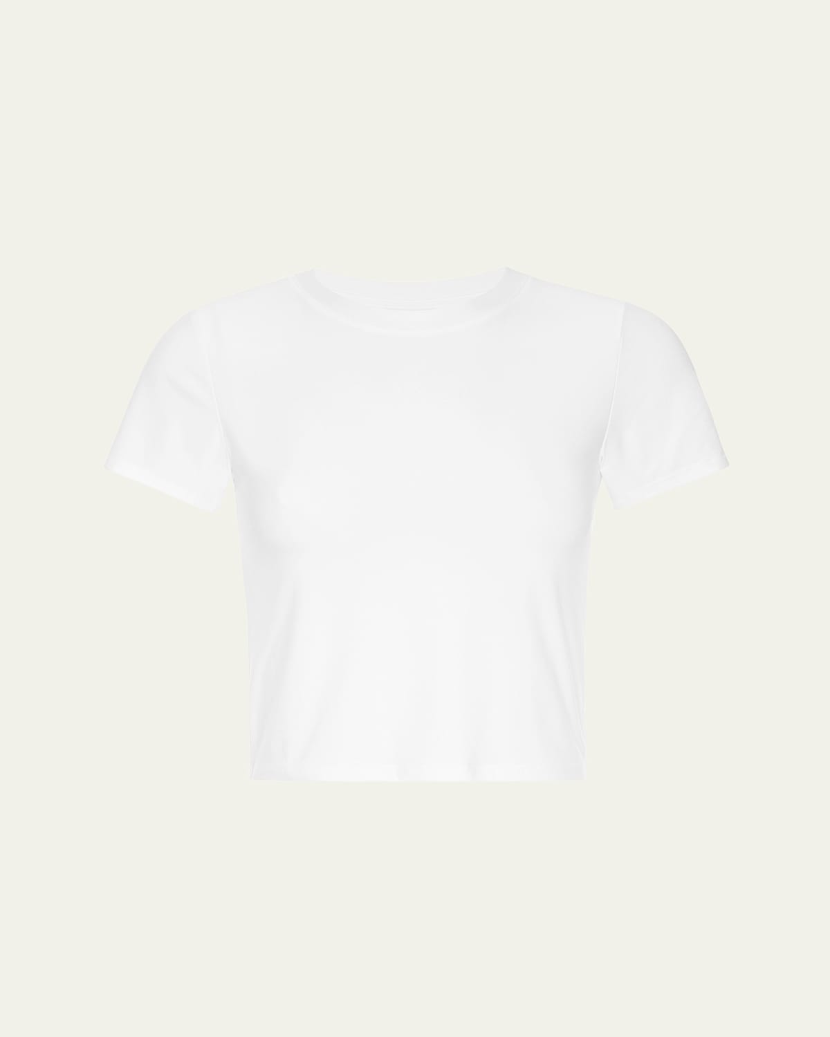 Beyond Yoga Featherweight Baby Tee In White