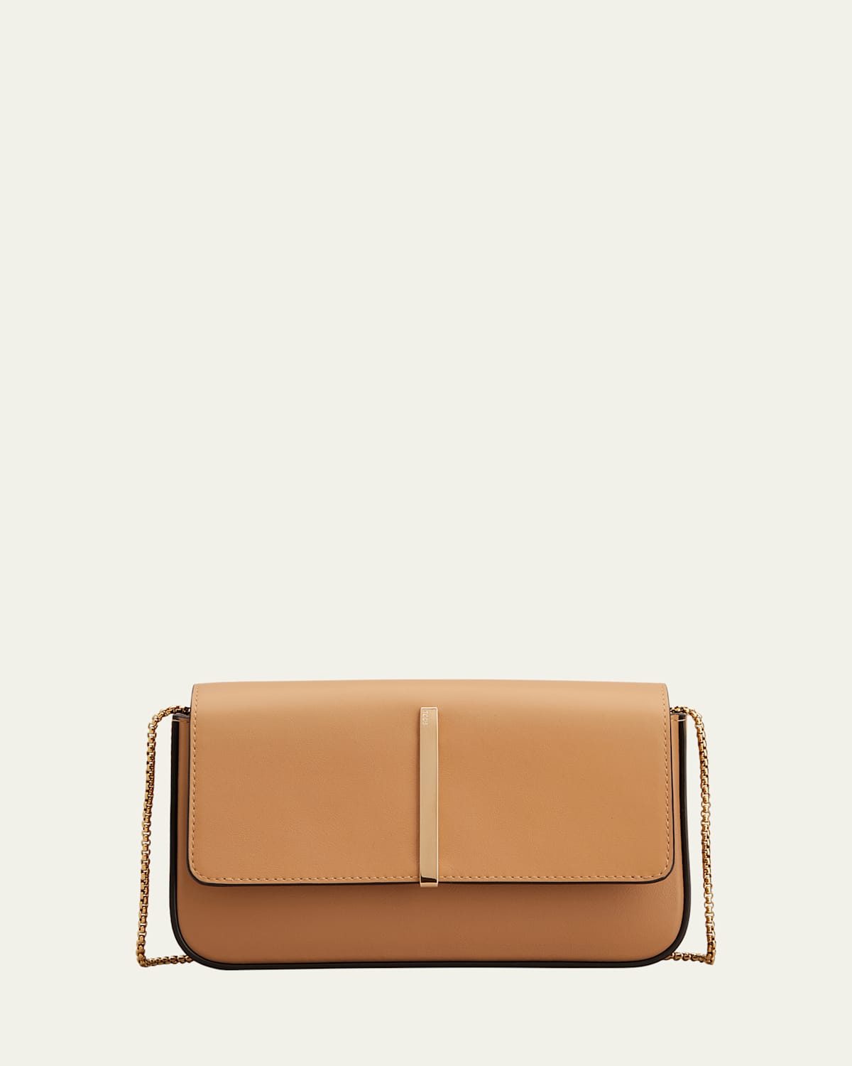 Tod's Mini Metal Bar Leather Shoulder Bag In Brown