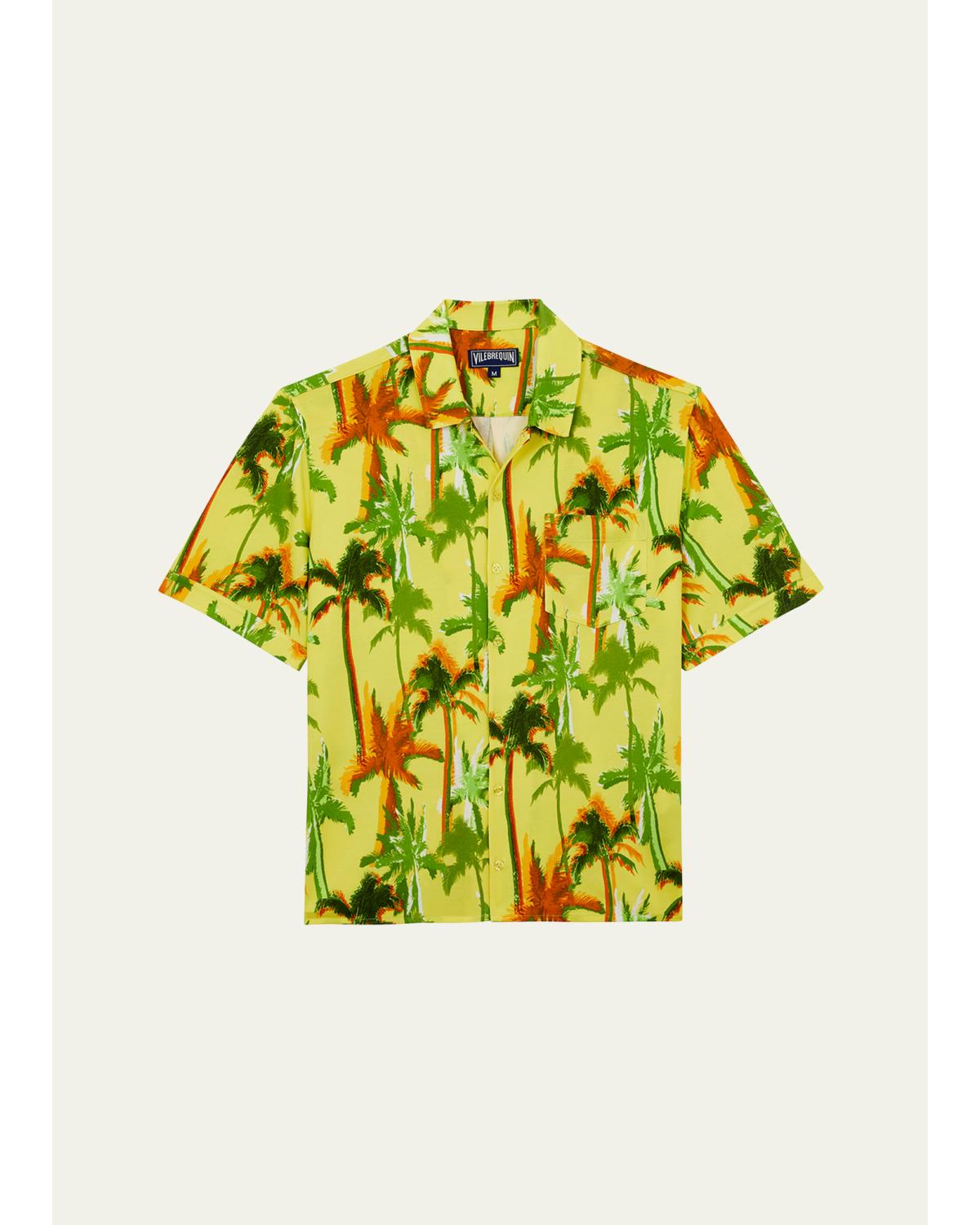 Men'S Cotton Palms Camp Shirt