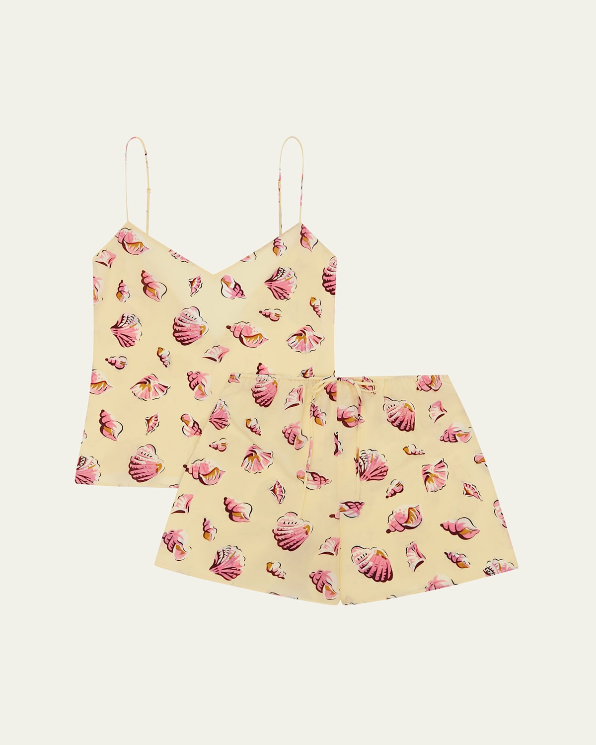 Elle Junonia Shell-Print Cami Pajama Set
