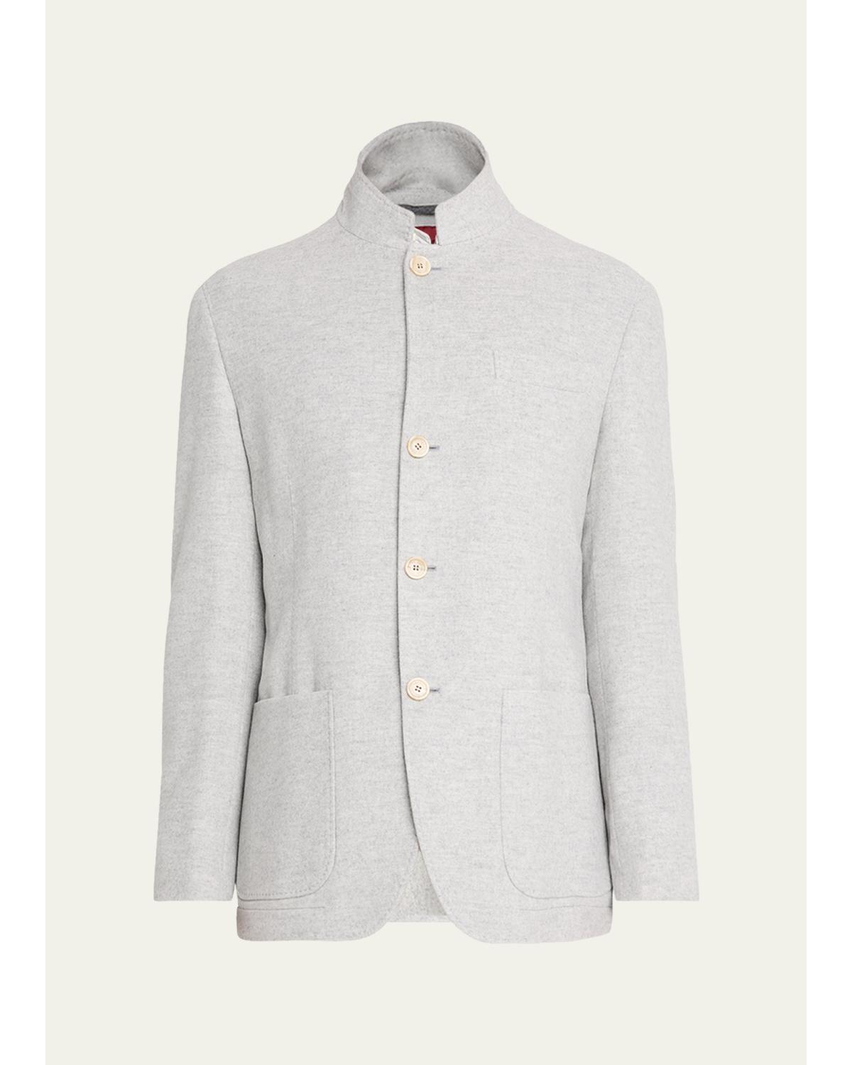 Men'S Cashmere Blazer-Style Coat