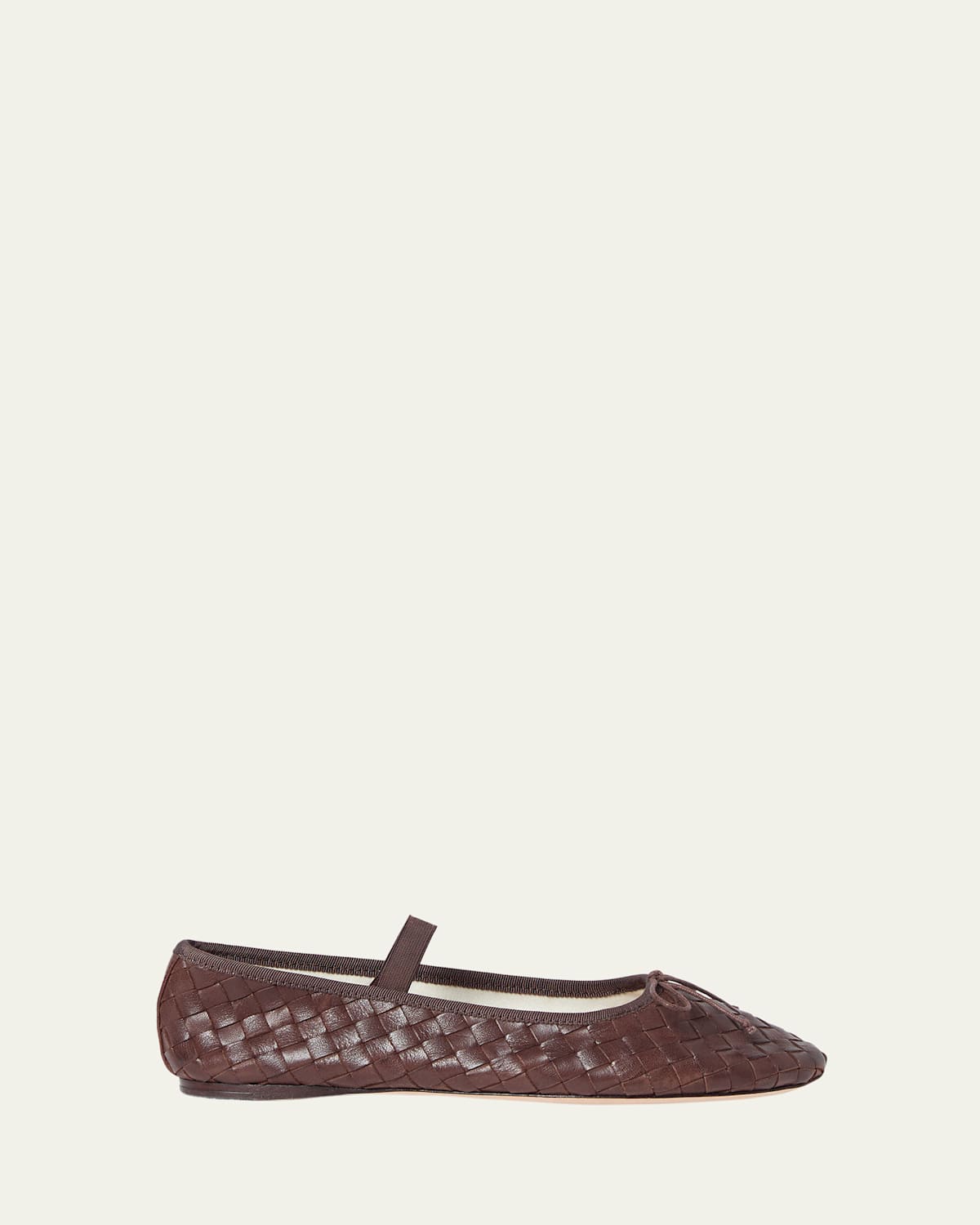 Loeffler Randall Leonie Woven Lambskin Leather Ballerina Flats