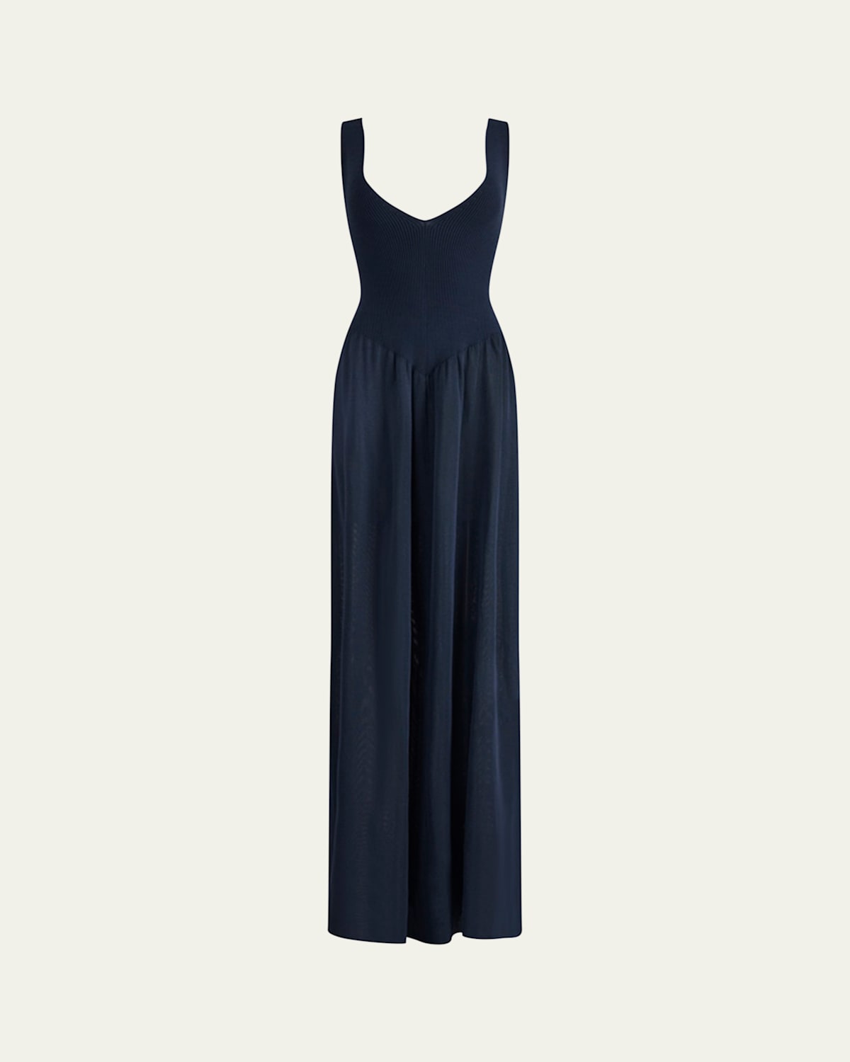 Lollie Plunging Drop-Waist Maxi Dress