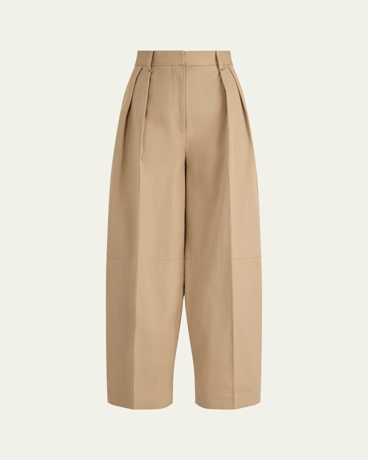 Dash Pleated Wide-Leg Ankle Pants