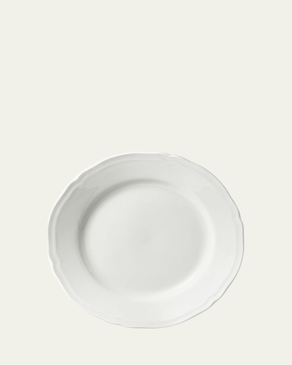 Ginori 1735 Bianco Antico Doccia Flat Bread Plate In White