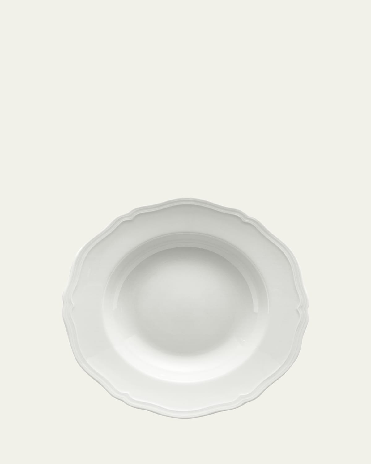 Ginori 1735 Bianco Antico Doccia Soup Plate In White