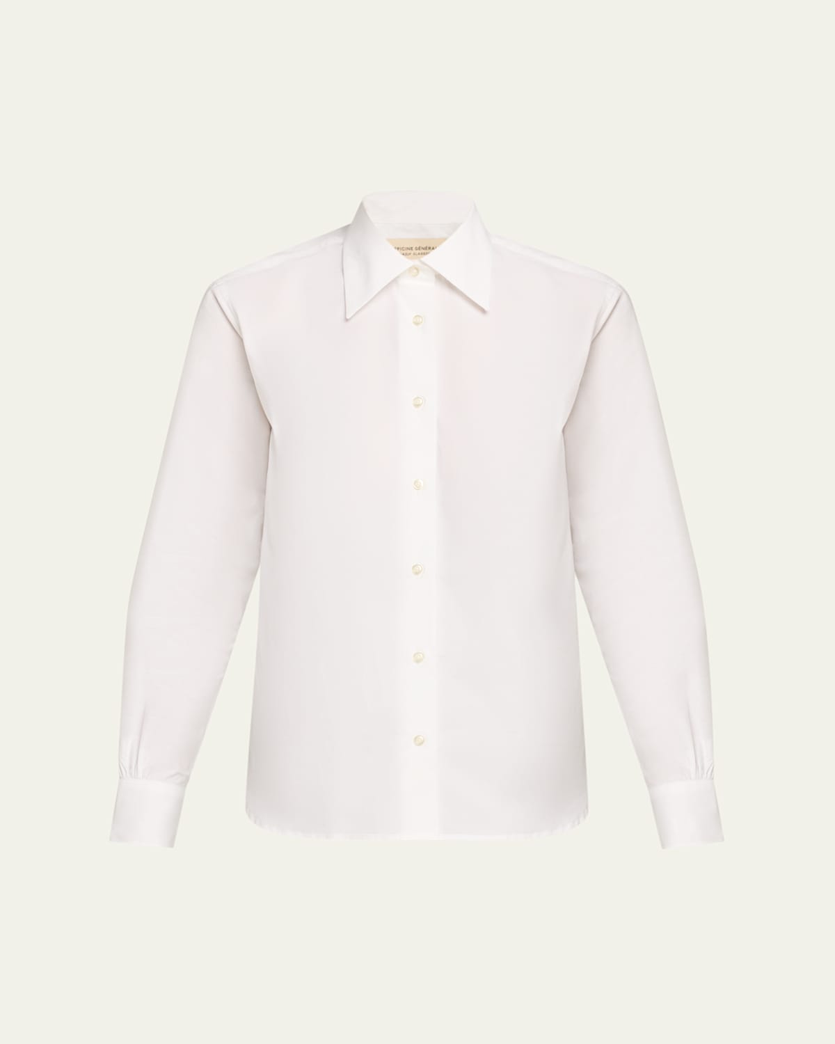 Ella Long-Sleeve Cotton Poplin Shirt
