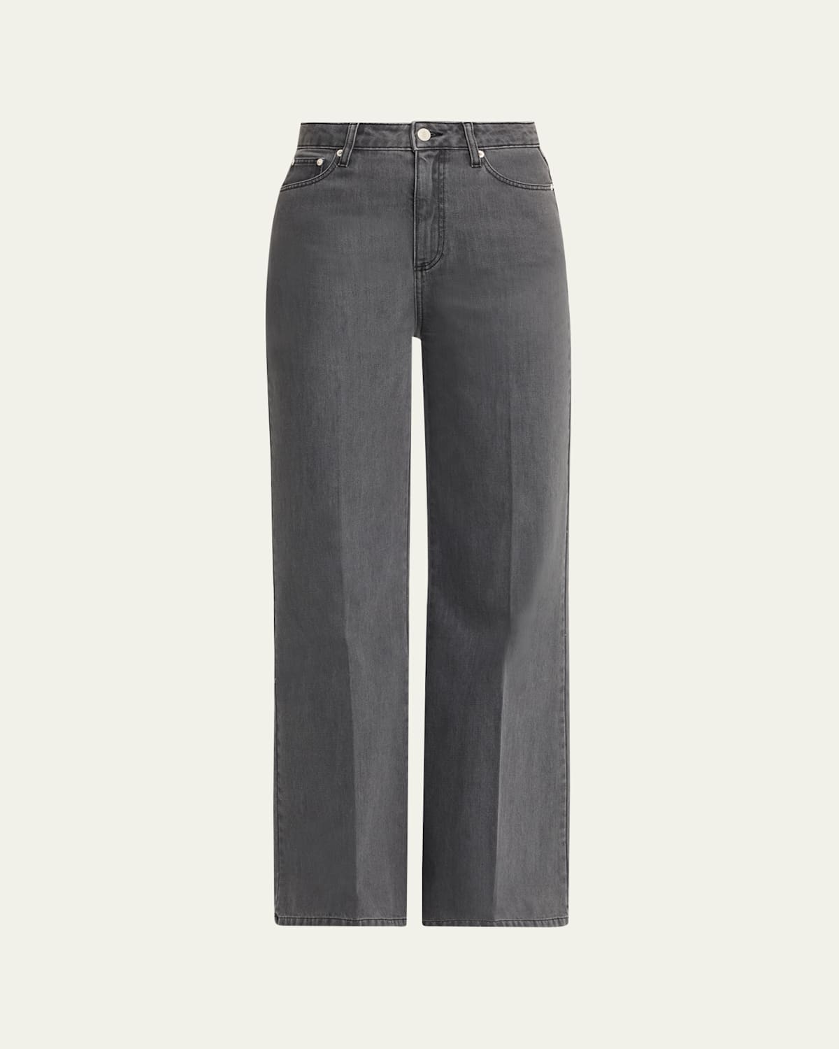 Officine Generale Romy Wide-leg Jeans In Gray